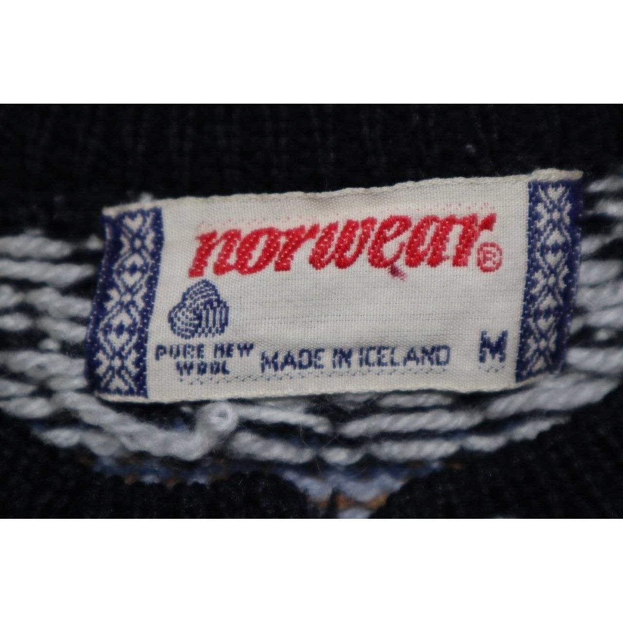 Vintage Vintage 70s Norwear Womens Geometric Long Sleeve 100% Wool M Size M / US 6-8 / IT 42-44 - 3 Thumbnail