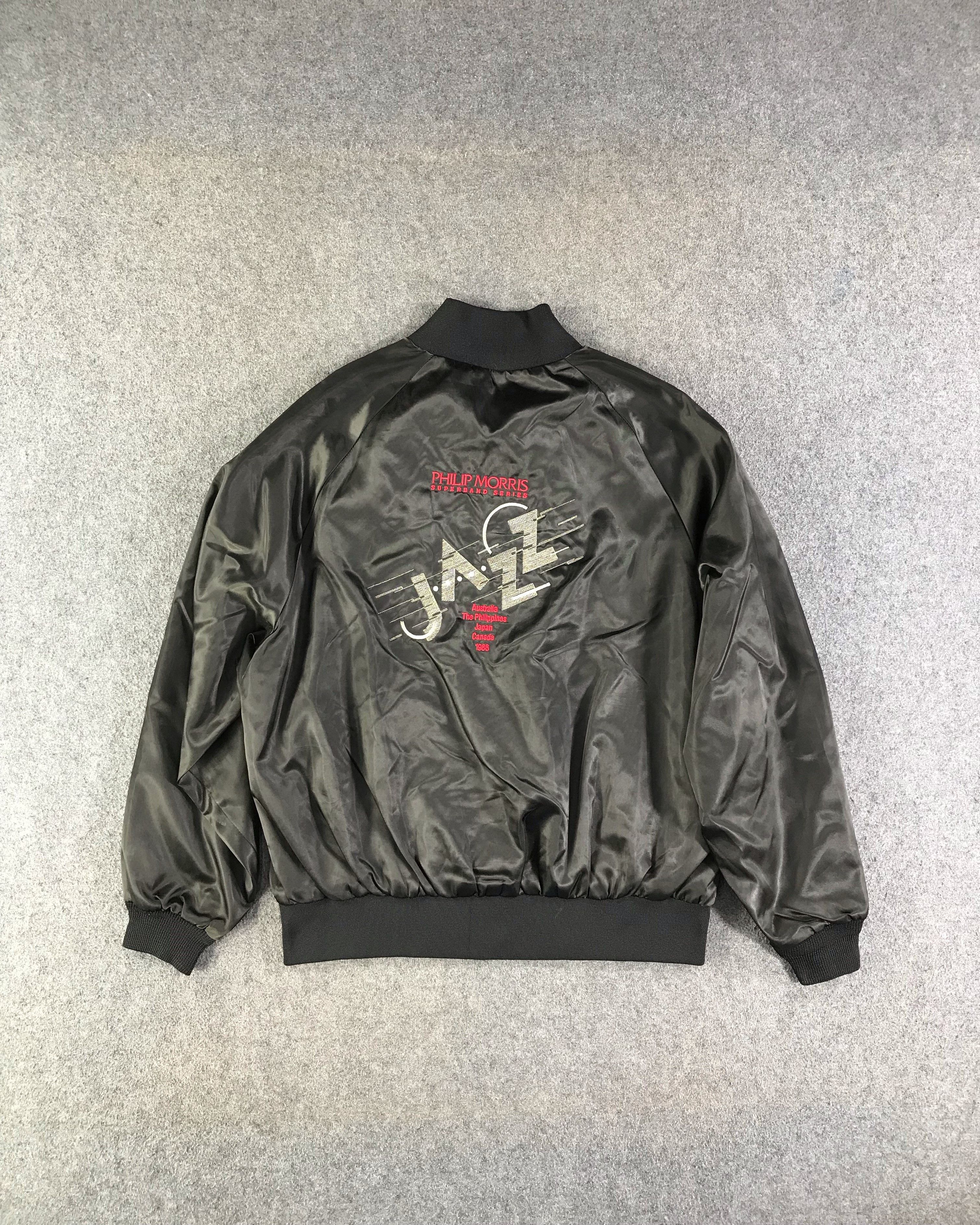 Japanese Brand Vintage 80s Philip Morris Jazz Tour Satin Jacket JC259 Size US XL / EU 56 / 4 - 1 Thumbnail