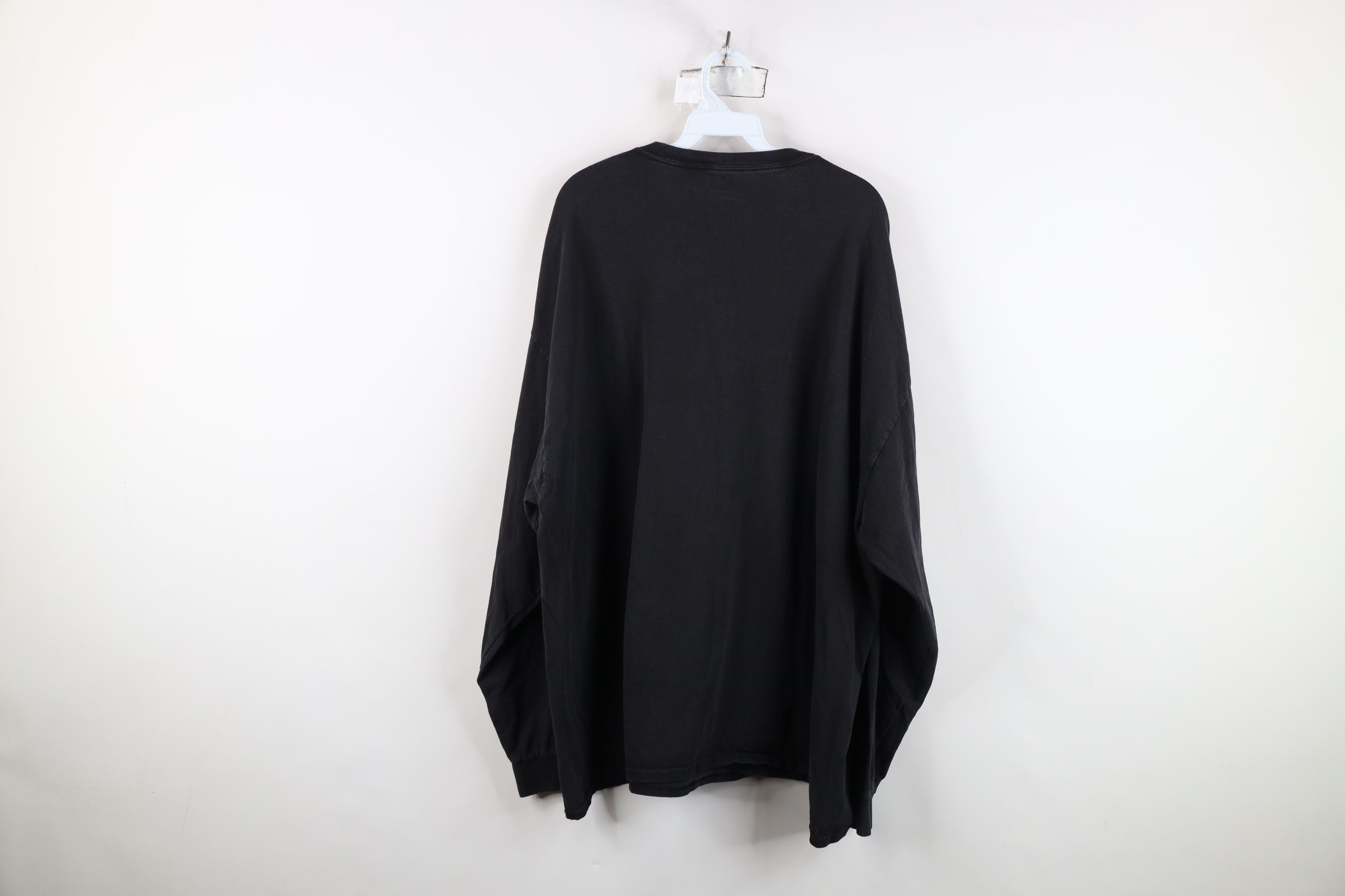 Vintage Vintage 90s Y2K Streetwear Long Sleeve T-Shirt Black Cotton Size US XXL / EU 58 / 5 - 11 Thumbnail