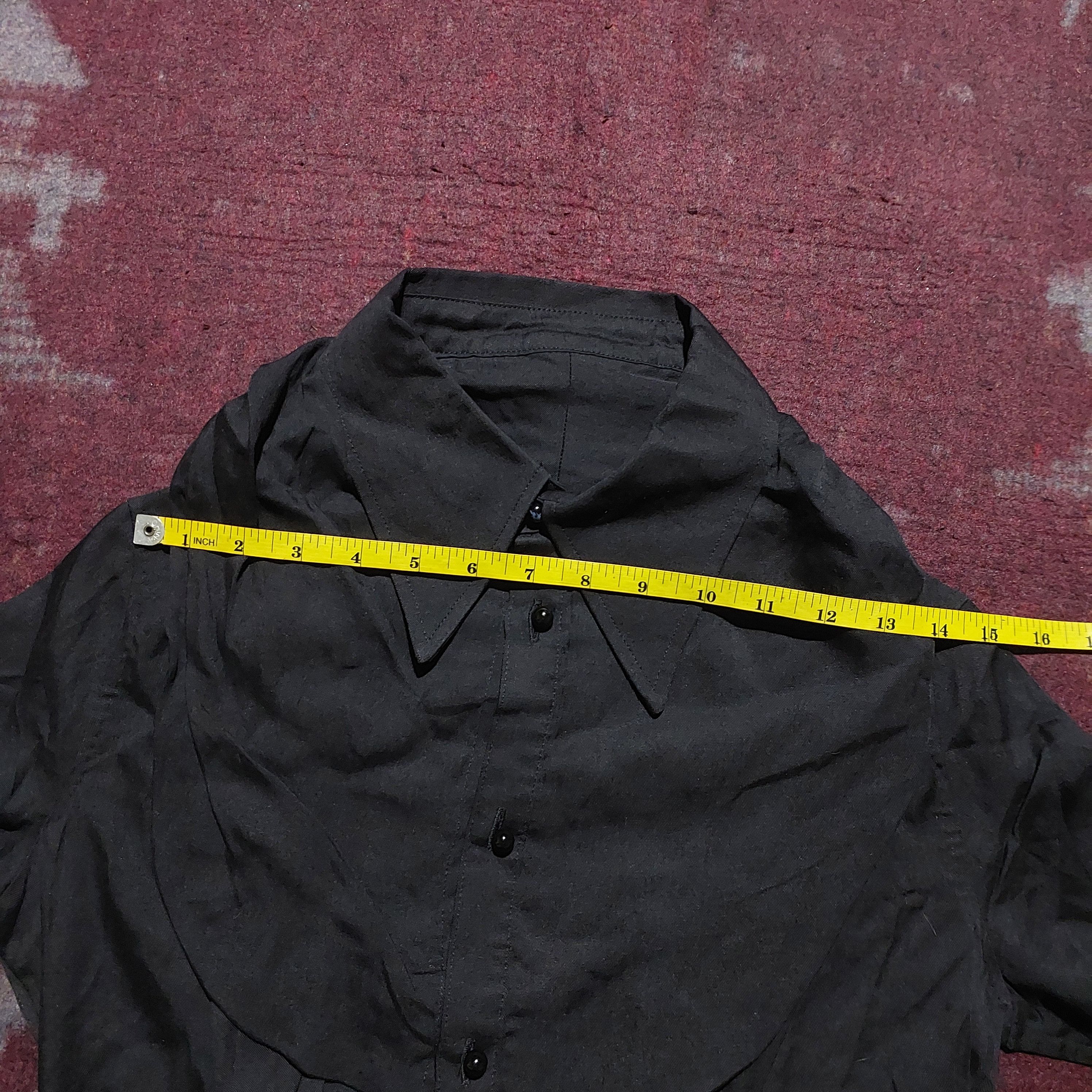 If Six Was Nine MIHARA YASUHIRO hybrid black L/s shirt Size US S / EU 44-46 / 1 - 14 Thumbnail