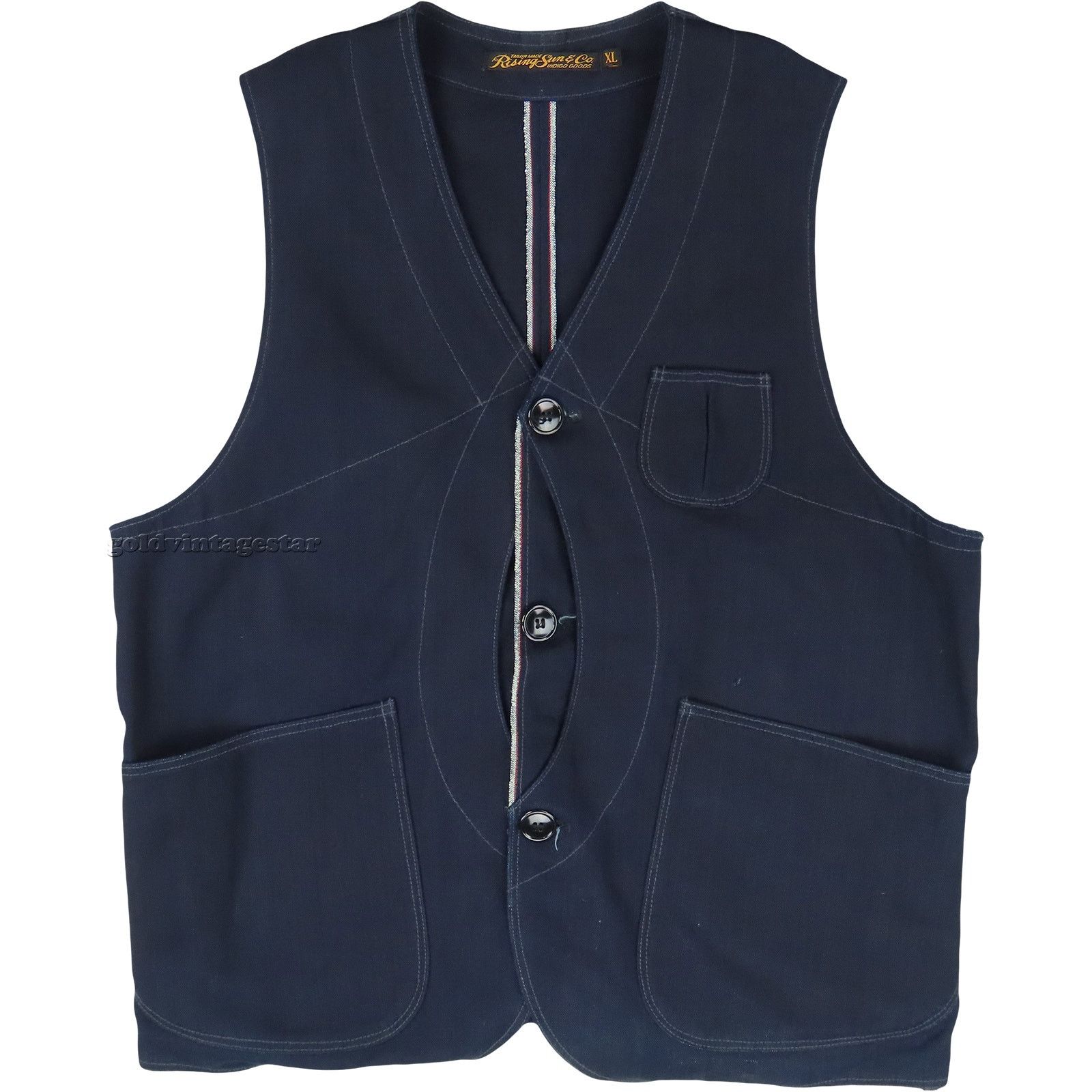 Other Rising Sun & Co Selvedge Duck Canvas Denim Workwear Vest XL Size US XL / EU 56 / 4 - 11 Thumbnail