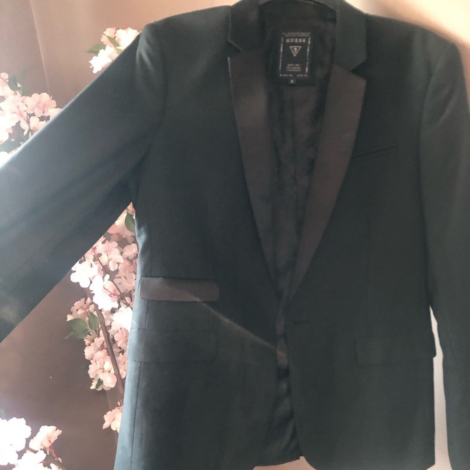 Guess Guess blazer jacket shiny collar speckle black. Size US S / EU 44-46 / 1 - 4 Thumbnail