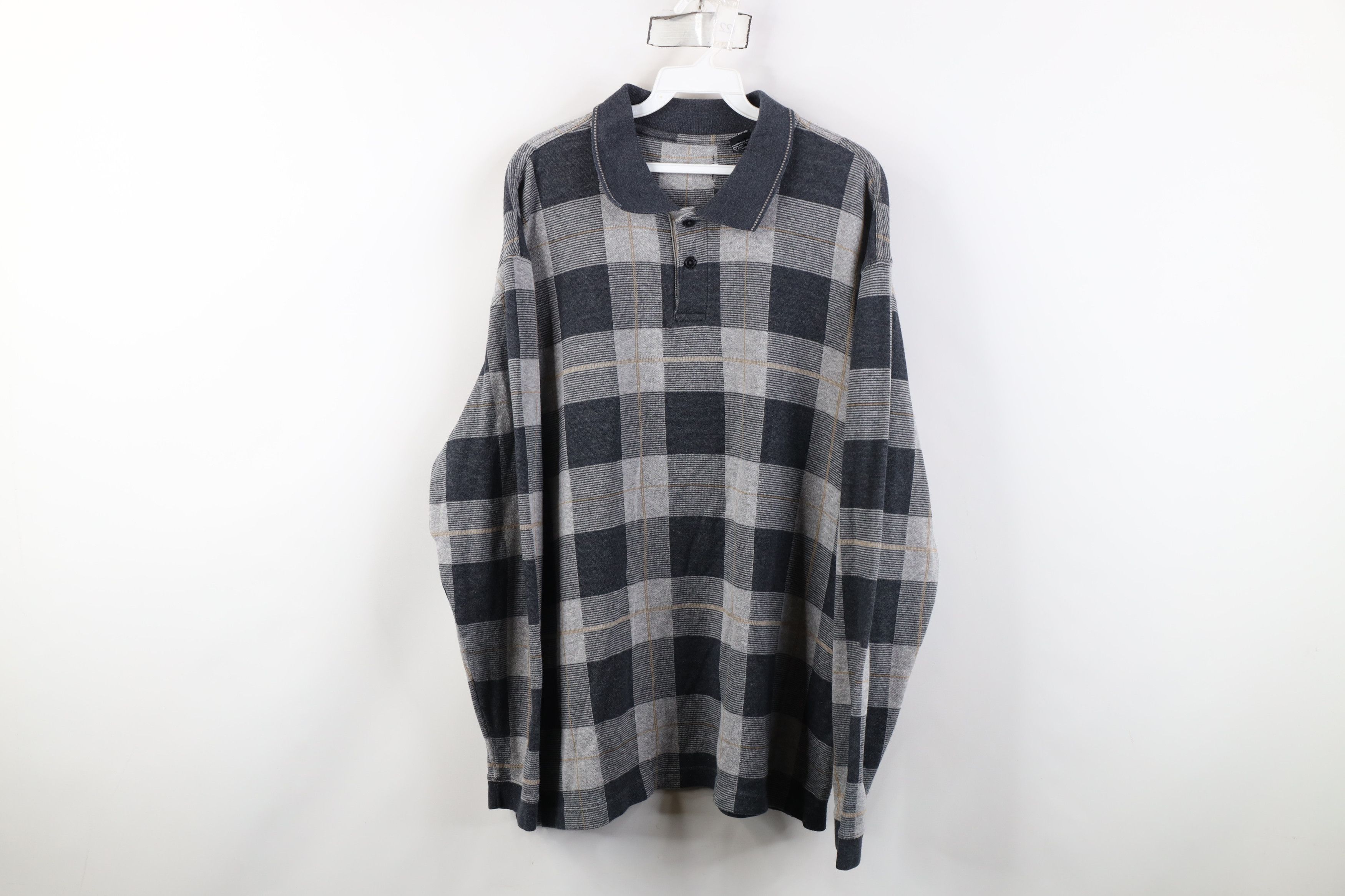 Vintage Vintage 90s Y2K Streetwear Long Sleeve Rugby Polo Shirt Size US XL / EU 56 / 4 - 1 Thumbnail