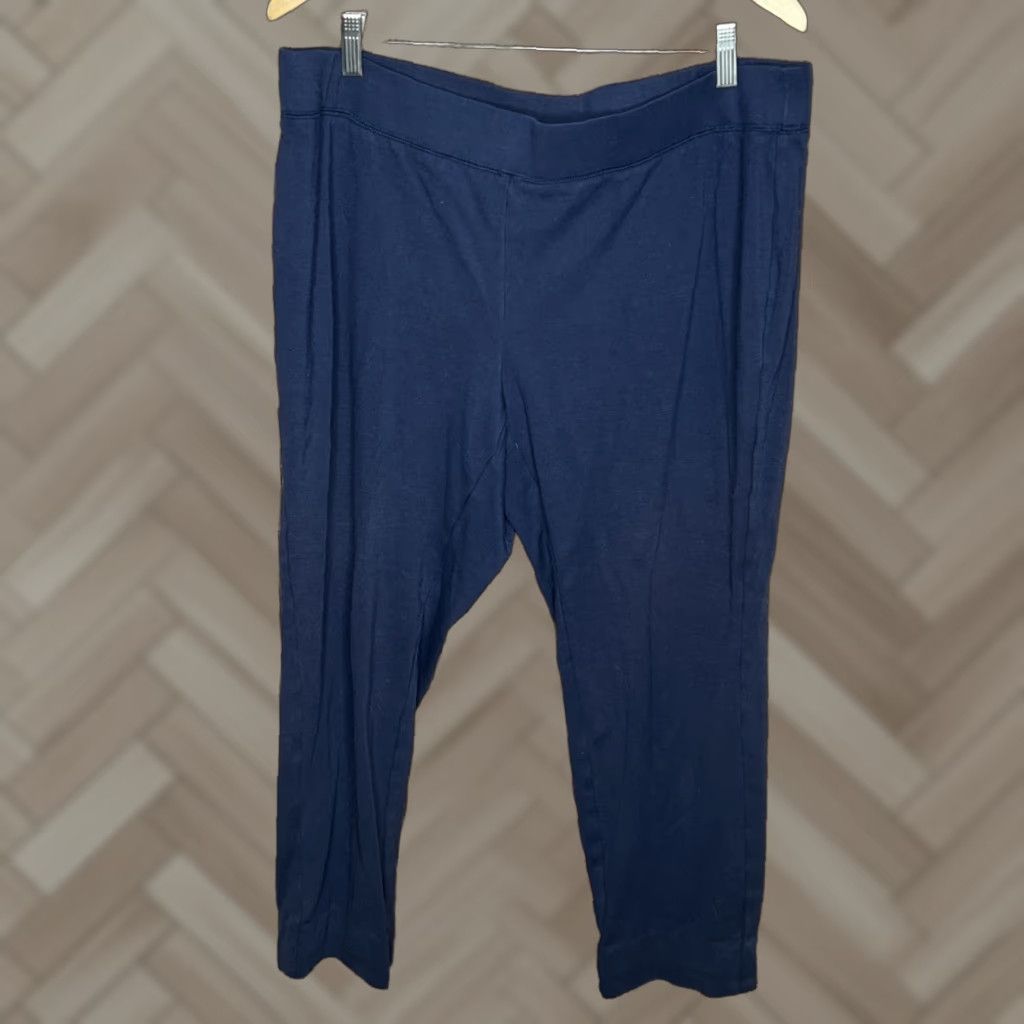 Vintage INC International Concepts Pants Pull On Blue 18W Women Plus Dress Pants Vintage No Size 40" / US 18 - 1 Thumbnail
