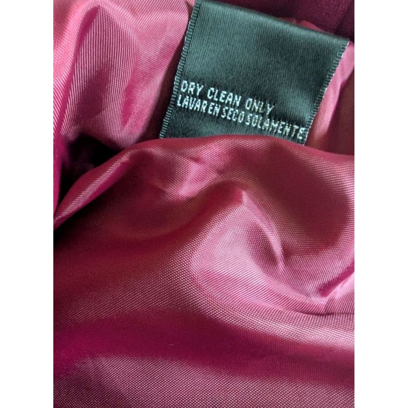 Vintage Sag Harbor Womens Blazer Jacket Pink Shawl Collar Ruffle Trim Professional 16 Size XXL / US 16-18 / IT 52-54 - 5 Thumbnail