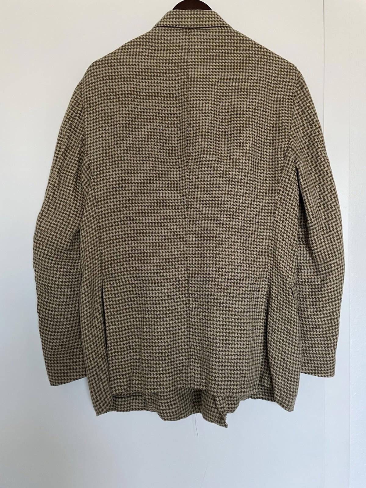 Todd Snyder Todd Snyder Tan Houndstooth Double-Breasted Blazer 40 Size 40R - 2 Thumbnail