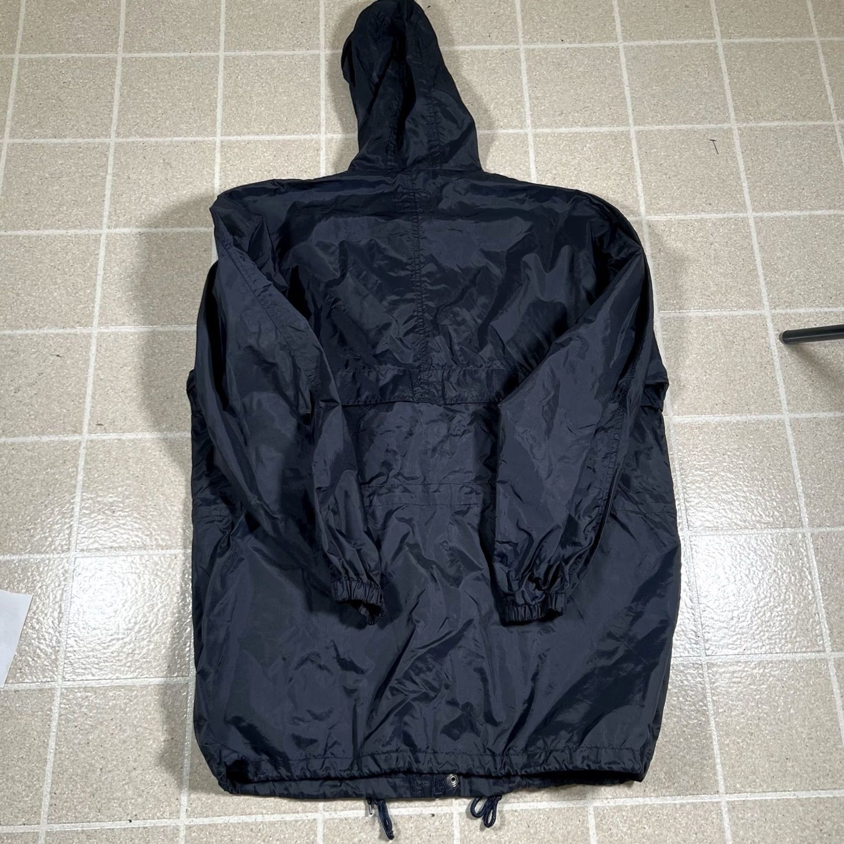 Vintage Cuccini Windbreaker Jacket Hooded Nylon M Men Navy Blue 90s Chore Work Rain Weather Shirt/ Jacket Size US M / EU 48-50 / 2 - 2 Thumbnail