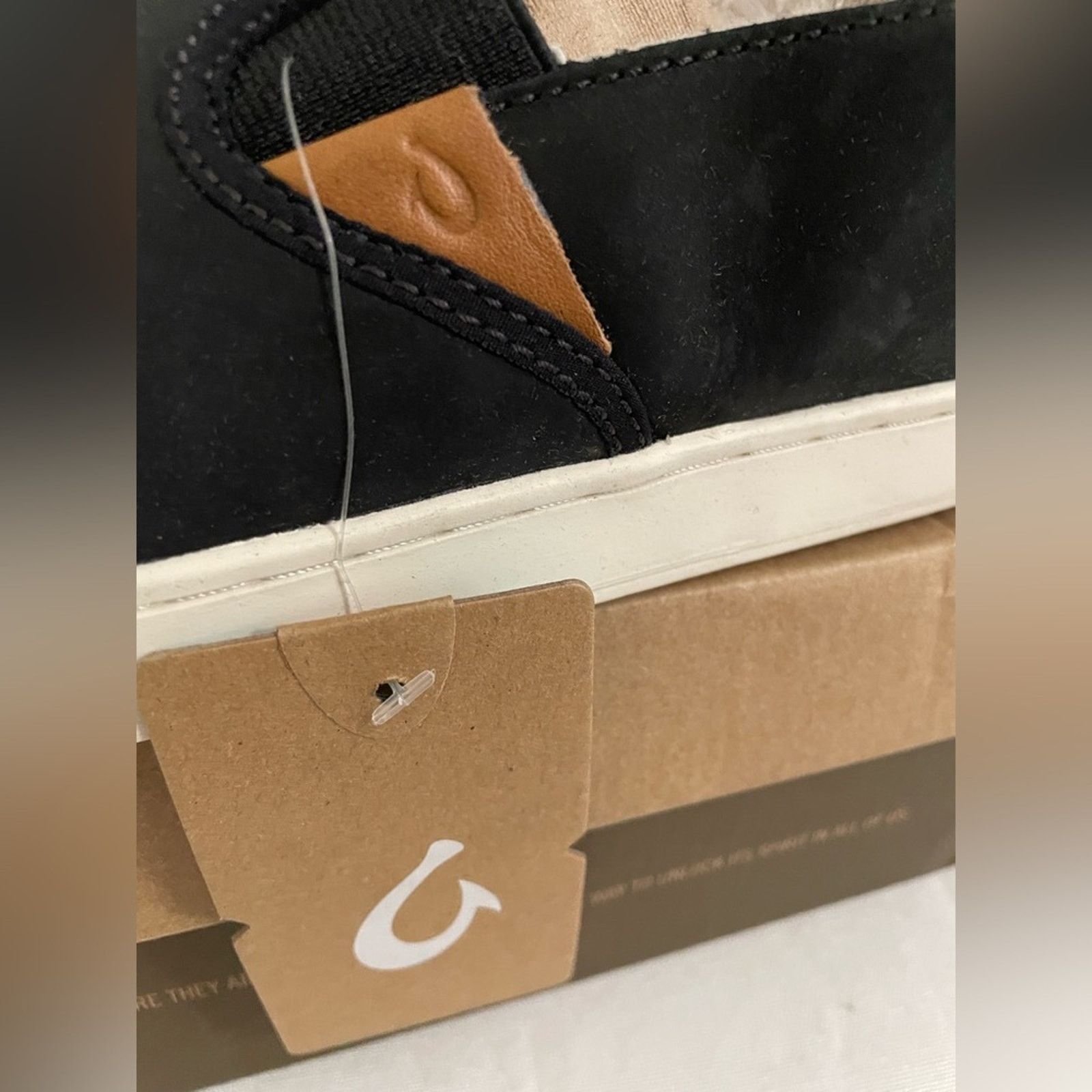 Olukai OLUKAI Pehuea Heu Slip-On Women’s size 9 in Black Nubuck Size US 9 / IT 39 - 4 Thumbnail