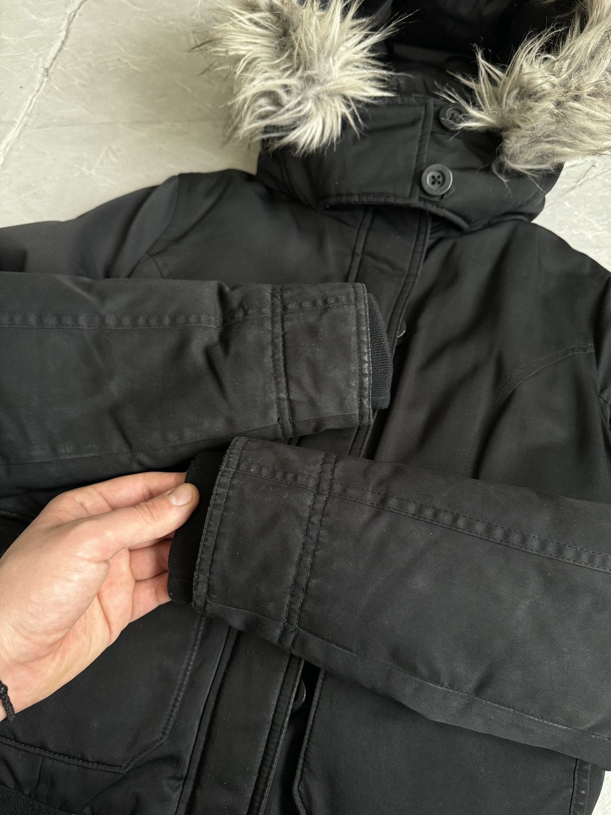 Hollister VTG Hollister Fur Hood Bomber Jacket Ifsixwasnine LGB Style Size S / US 4 / IT 40 - 7 Thumbnail