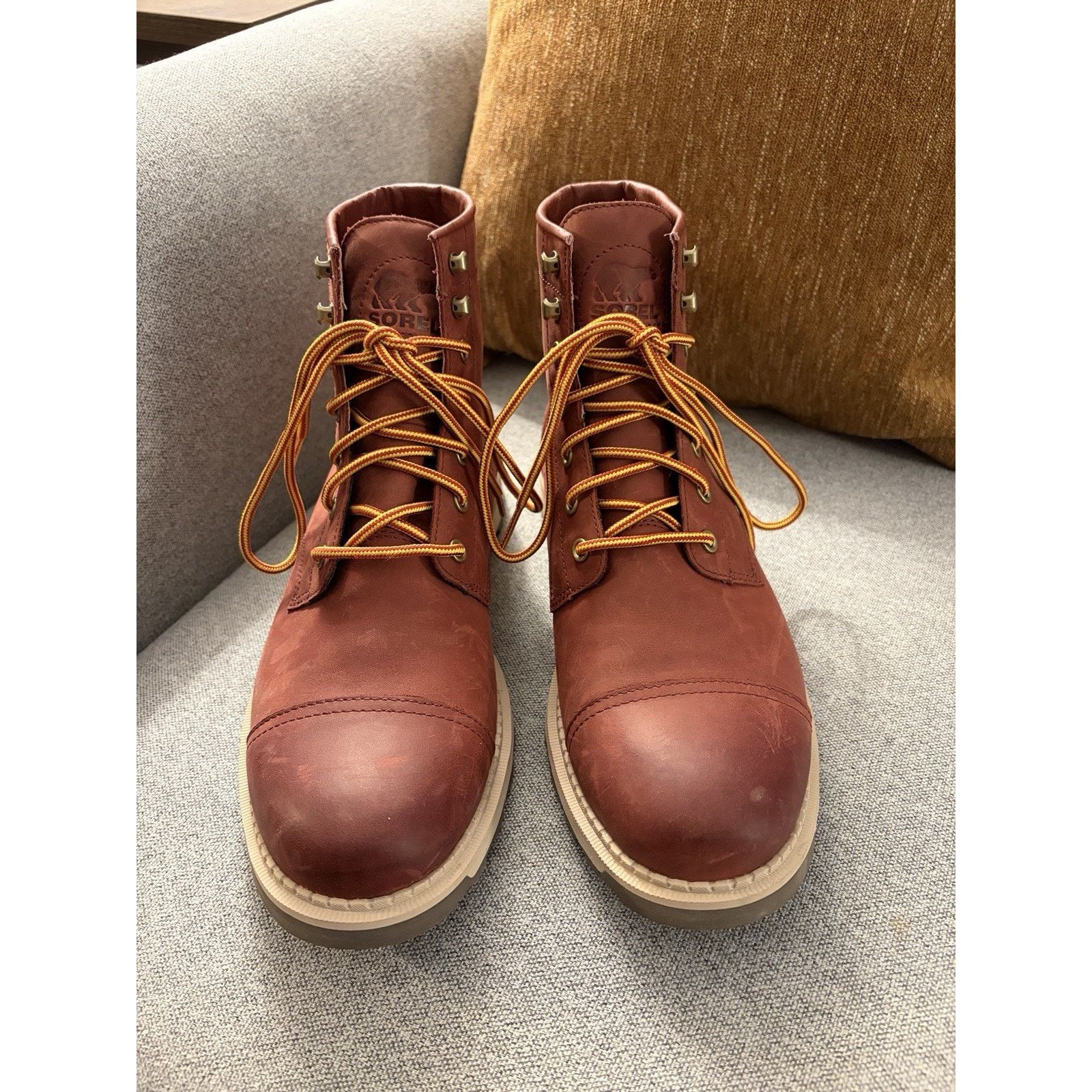 SOREL SOREL Madson II Chore Waterproof Leather Boots Spice Mens 9 Size US 9 / EU 42 - 5 Thumbnail