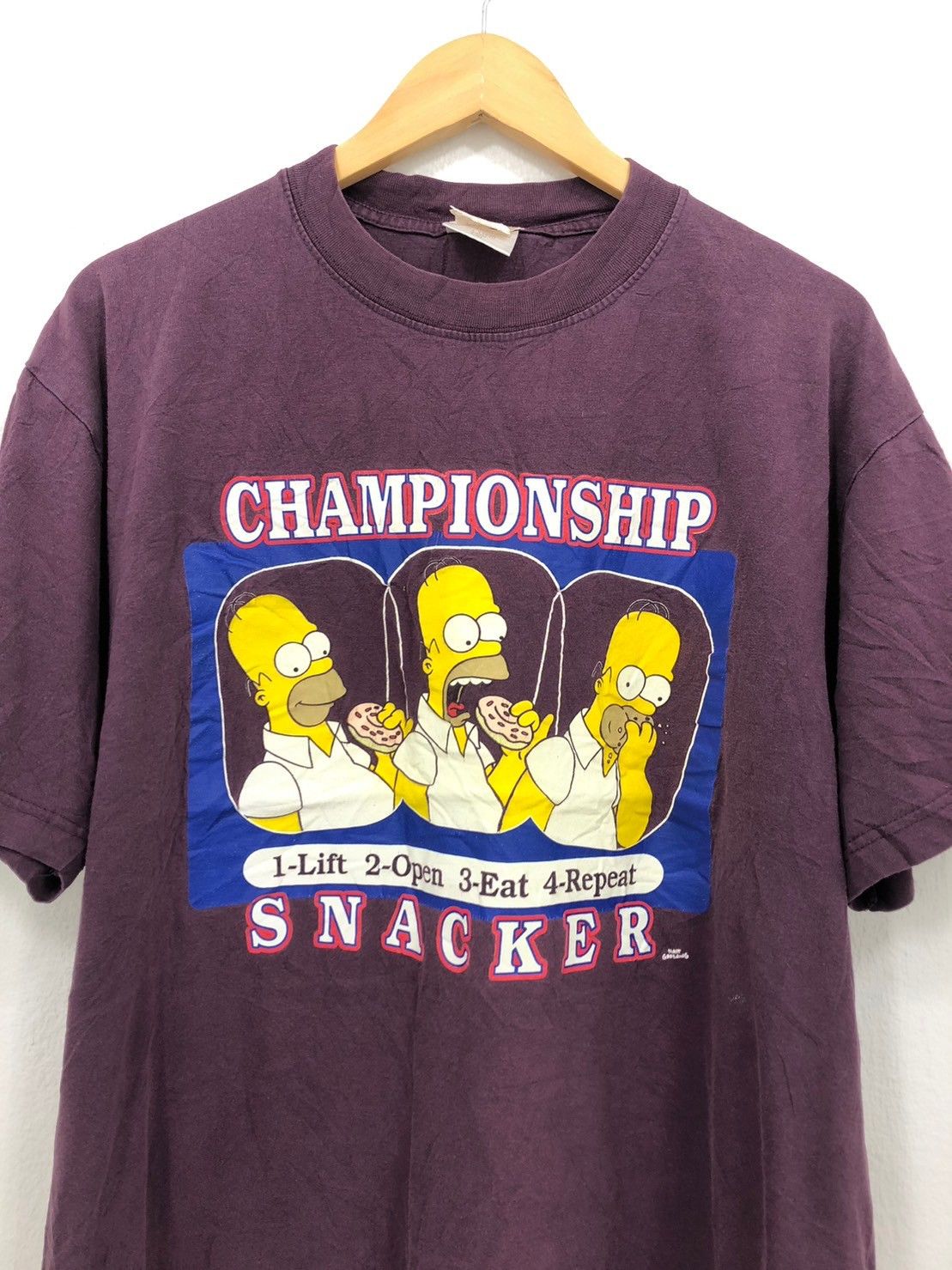 Vintage Vintage 90's Simpson Homer snacker shirt BN Size US L / EU 52-54 / 3 - 1 Thumbnail