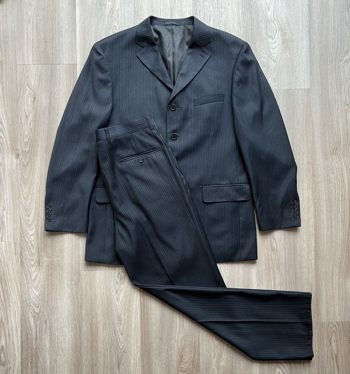 Vintage Giorgio Armani Le Collezioni Striped Suit