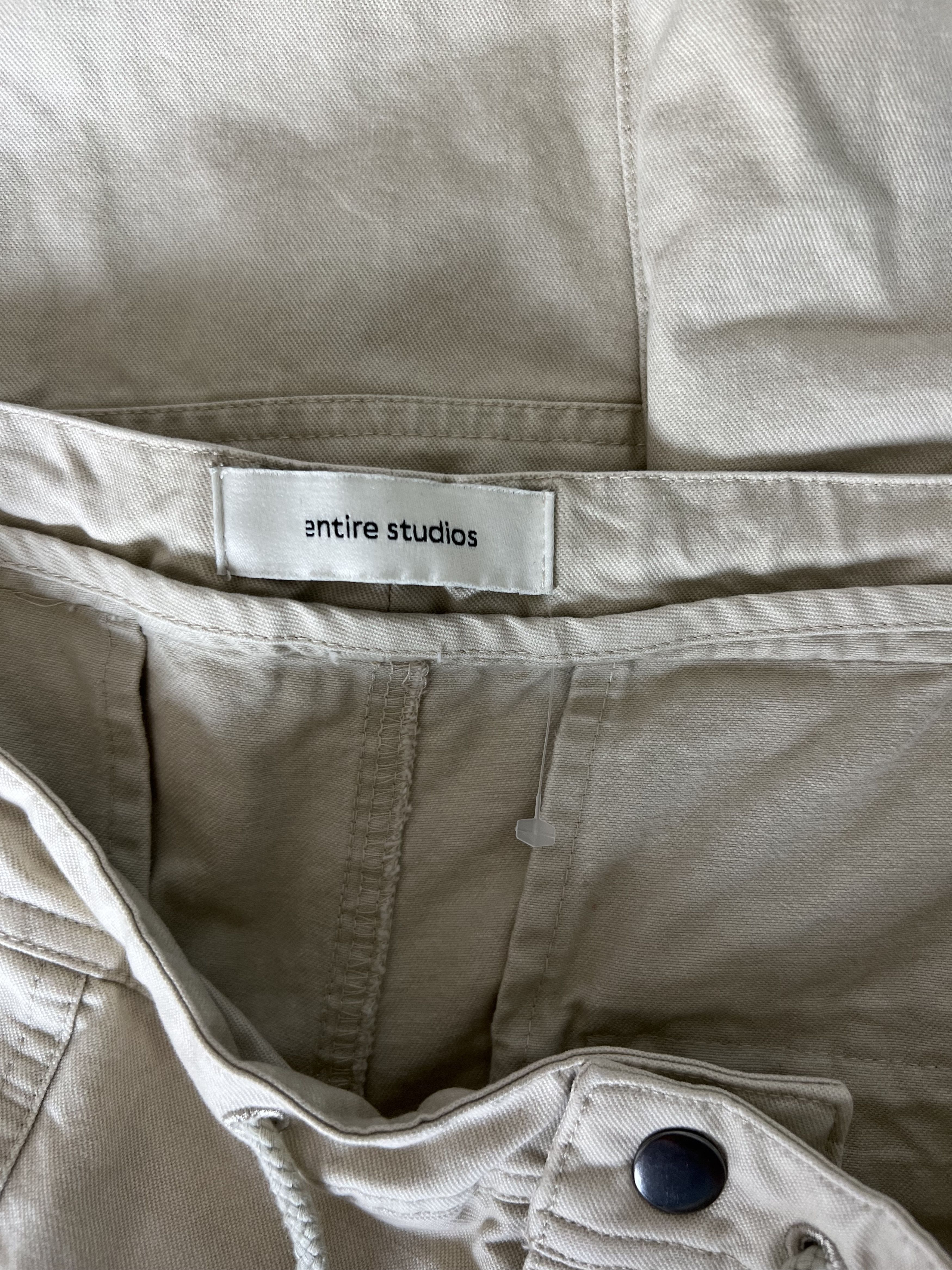 Entire Studios Freight Cargo Pants in Off White