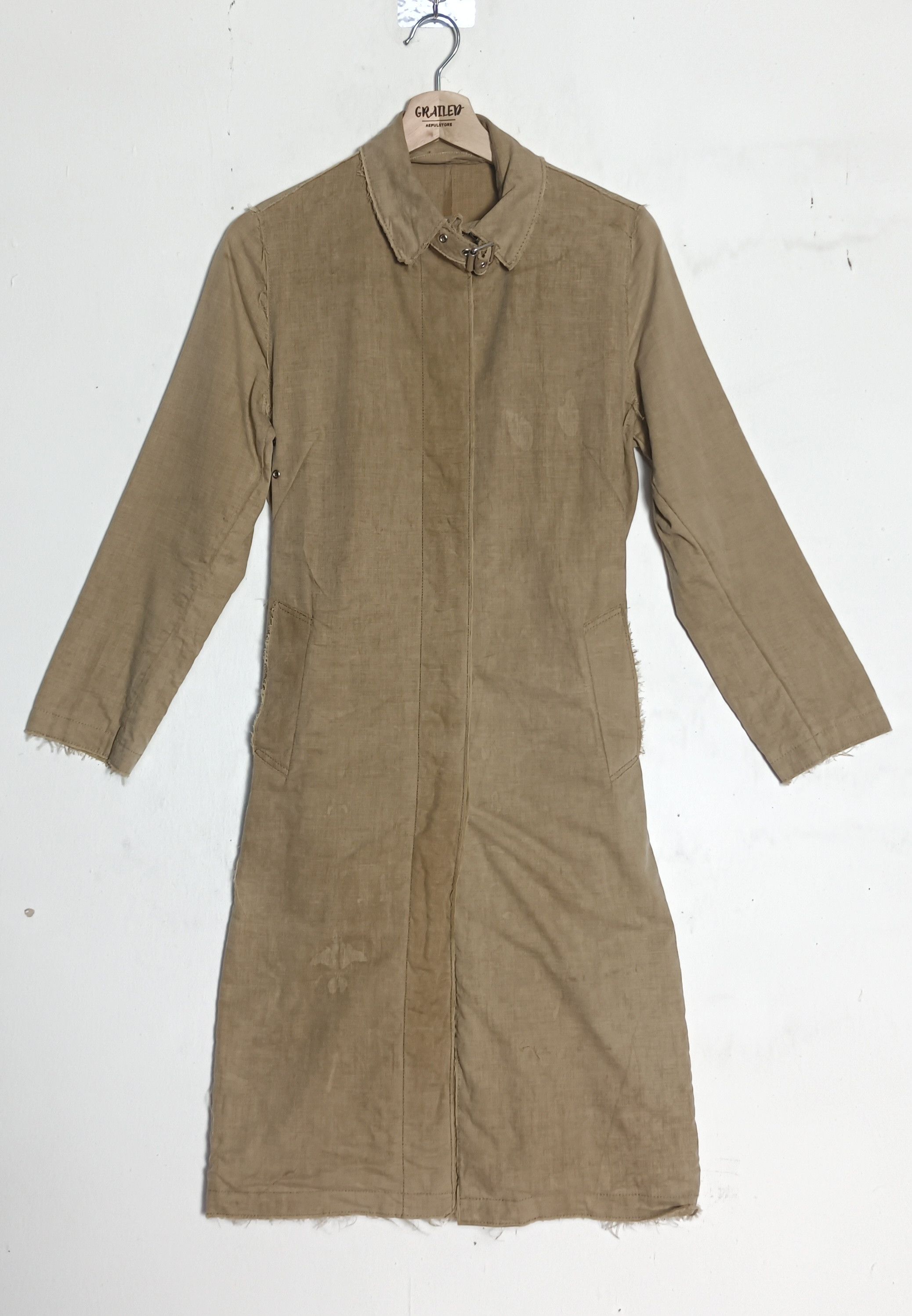 Burberry Design Rare 🔥Burberry Trench Coat design hairy thread Size US XS / EU 42 / 0 - 1 Thumbnail