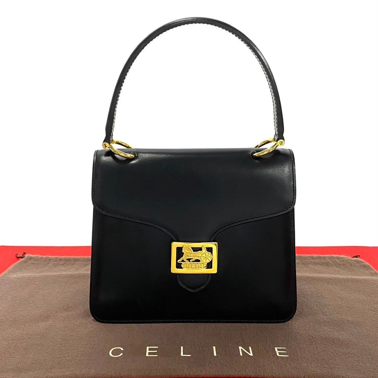 Celine Celine Handbag Black Leather Size ONE SIZE - 1 Thumbnail