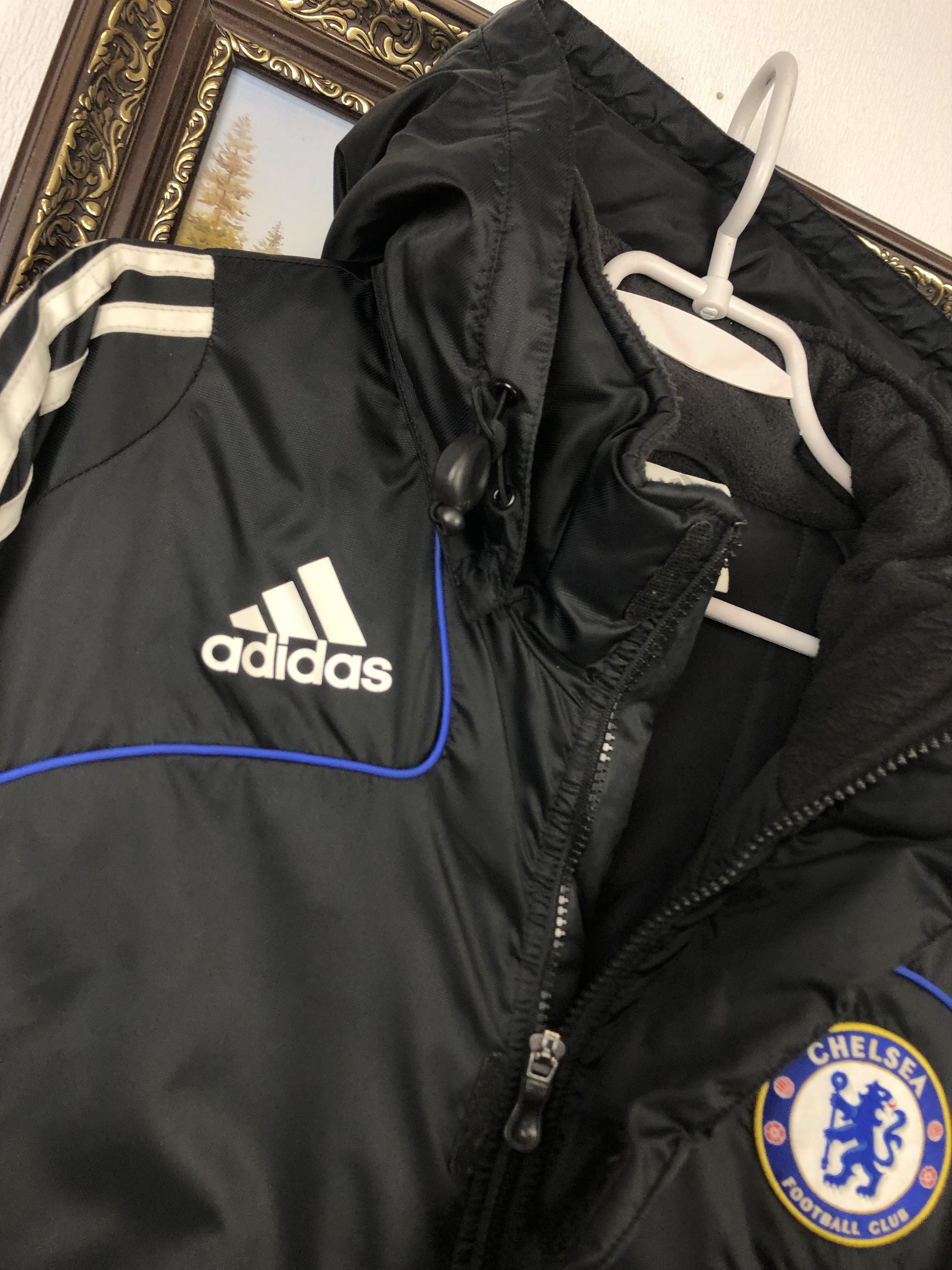 Adidas Vintage Adidas Chelsea Football Jacket Soccer Bomber Size US XL / EU 56 / 4 - 3 Thumbnail