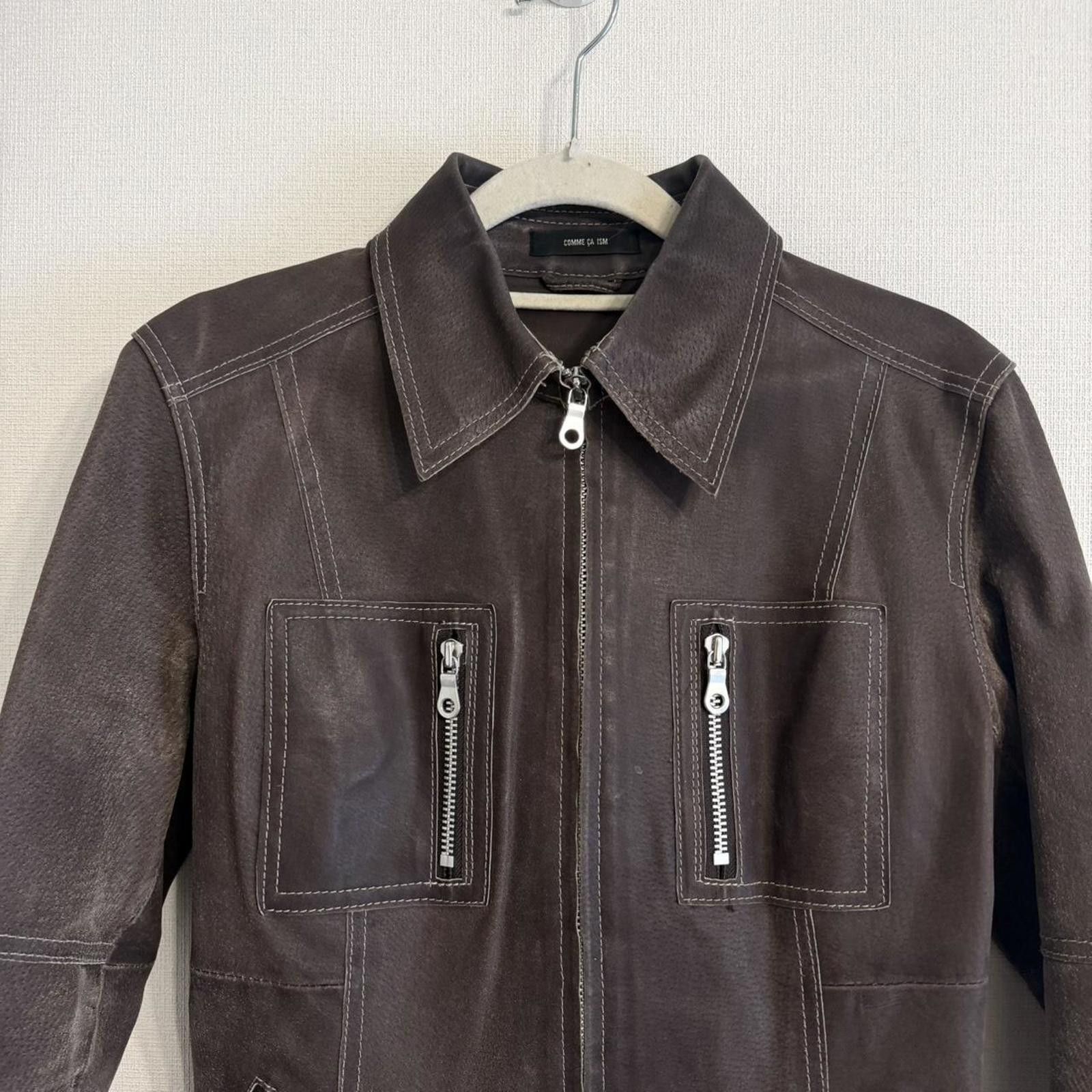 Other Real leather biker style brown jacket Size XS / US 0-2 / IT 36-38 - 2 Thumbnail