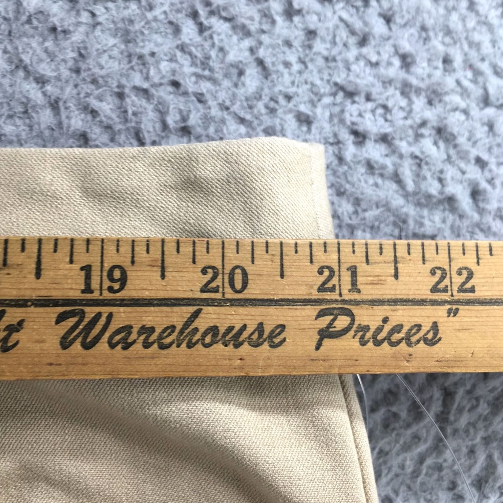 Vintage Maurices Ankle Skinny Pants Womens 20 Beige High Rise Hook & Eye Zip Fly NEW Size 42" / US 20 - 5 Thumbnail