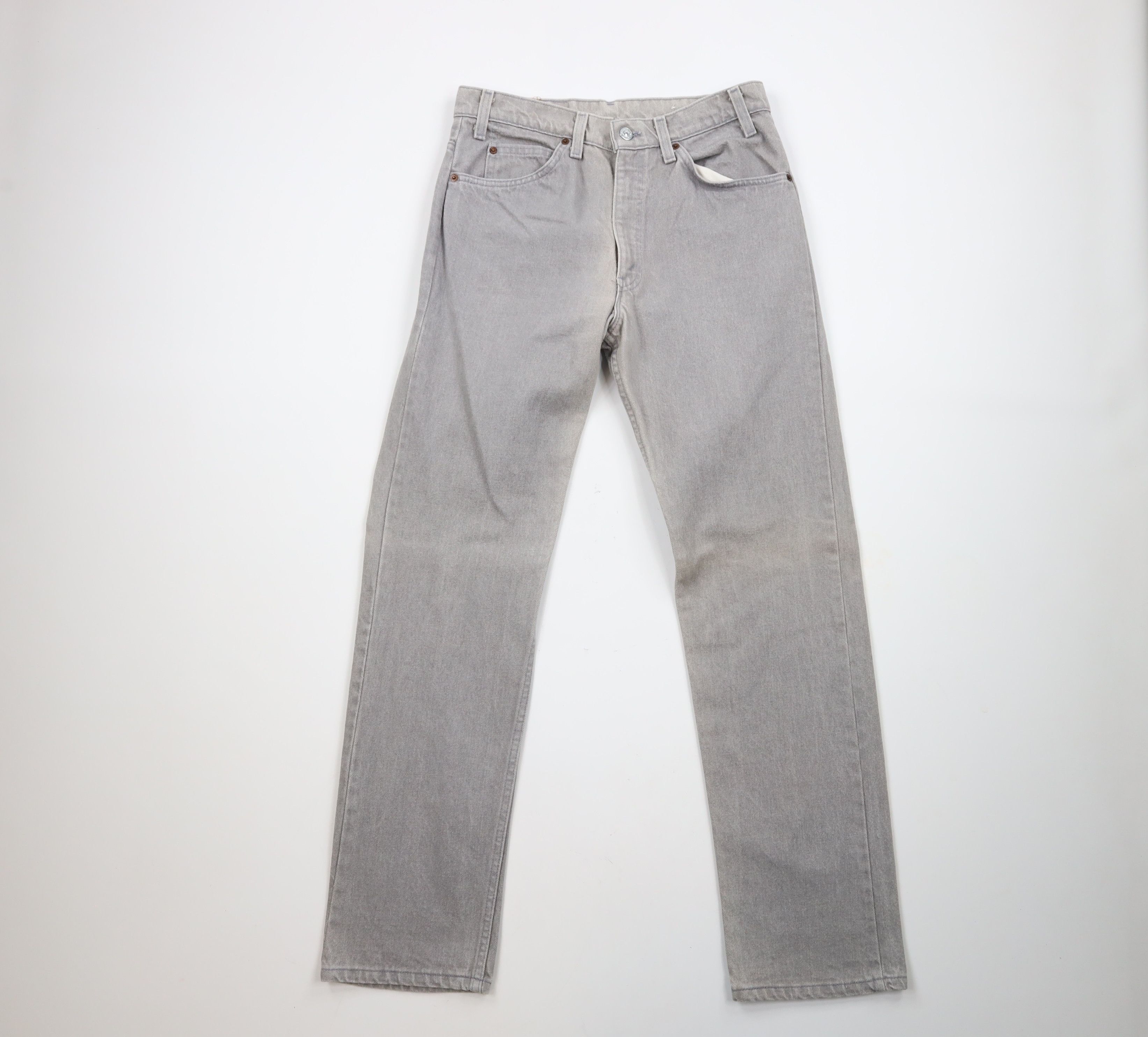 Levi's × Vintage Vintage 90s Levis Tab Straight Leg Denim Jeans Gray USA Size US 30 / EU 46 - 1 Thumbnail