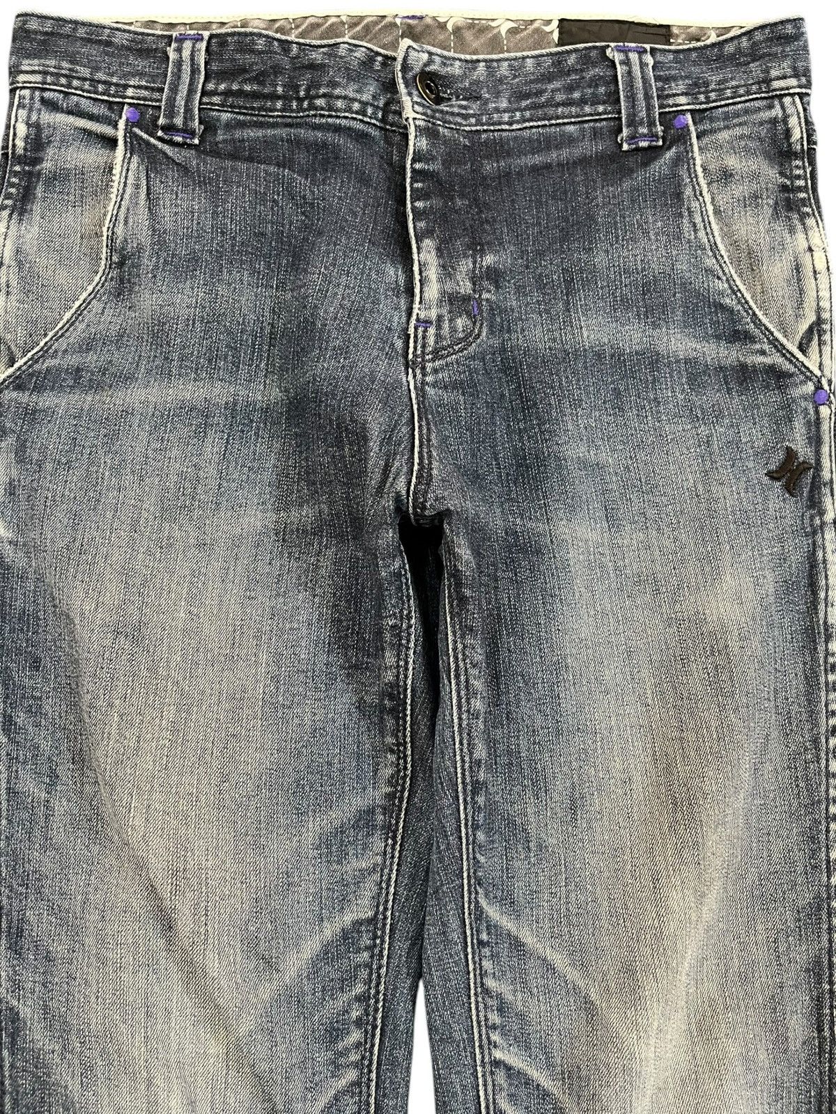 Beauty Beast × Hurley Vintage Hurley Back Big Logo Denim Size US 31 - 3 Thumbnail