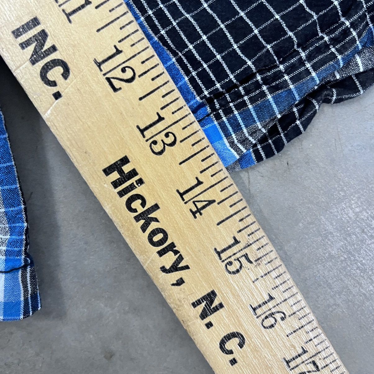 Beverly Hills Polo Club × Vintage Crazy Y2K Beverly Hills Polo Club Blue plaid shorts baggy 36 Size US 36 / EU 52 - 6 Thumbnail