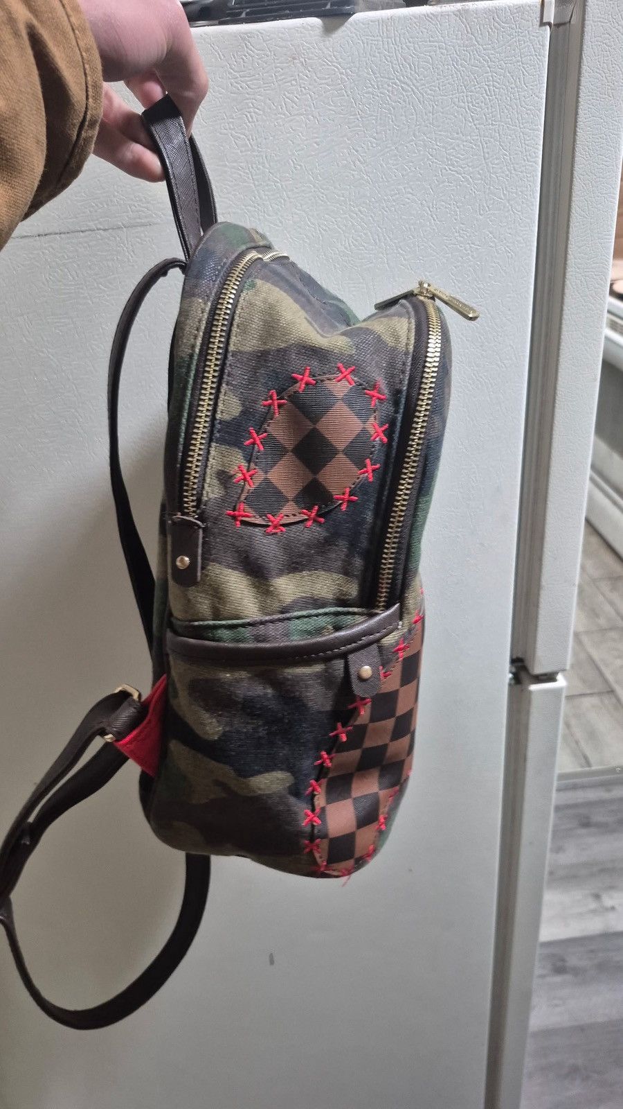 Sprayground Small sprayground shark shape camo check bag Size ONE SIZE - 7 Thumbnail