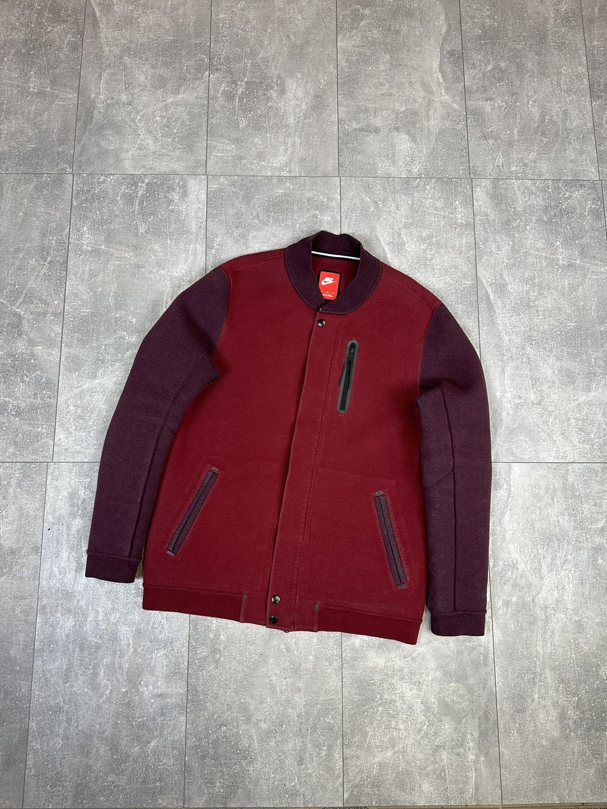 Vintage Men’s Nike tech fleece bomber jacket Size US L / EU 52-54 / 3 - 3 Thumbnail