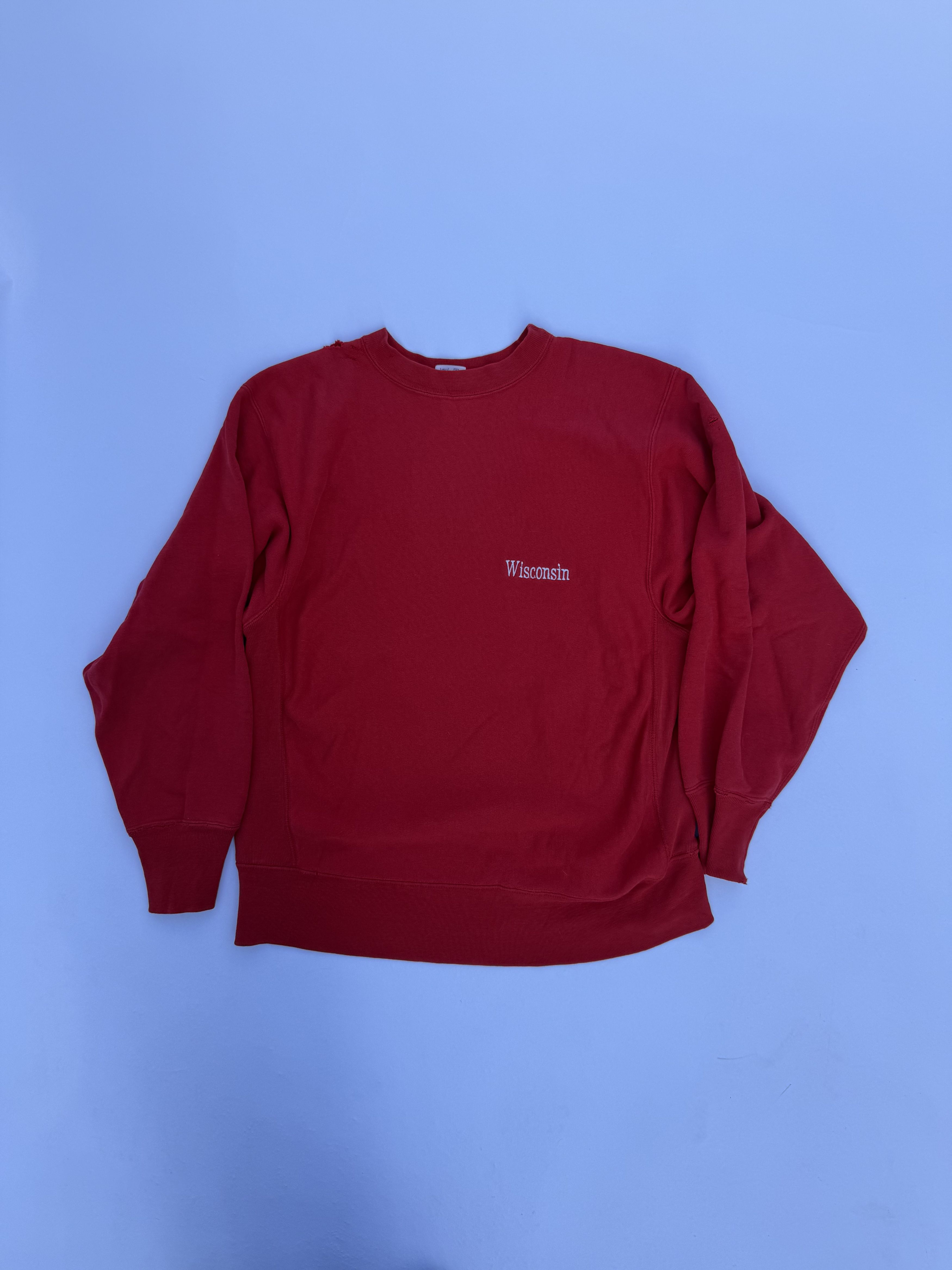 Vintage Wisconsin Champion Reverse Weave Sweatshirt