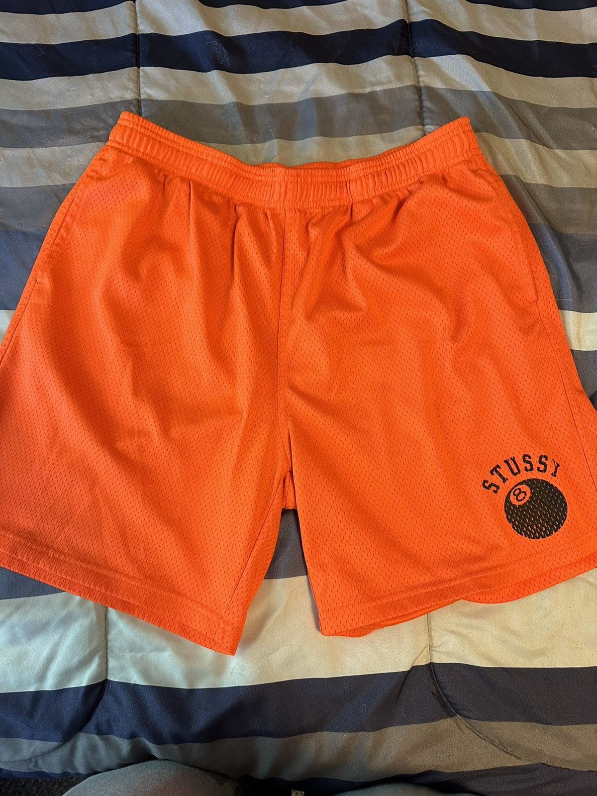 image of Stussy x Vintage Stüssy Bright Orange Shorts, Men's (Size 34)