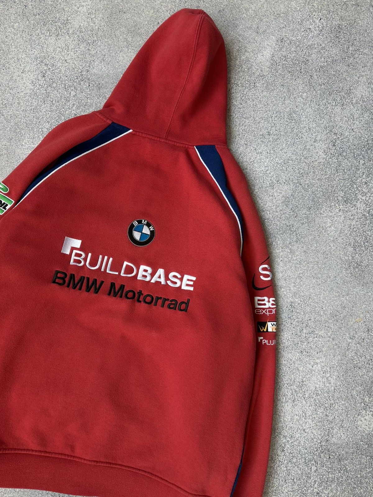 BMW Vintage BMW Motorrad Racing F-1 Men’s Zip Hoodie Sz L Size US L / EU 52-54 / 3 - 8 Thumbnail