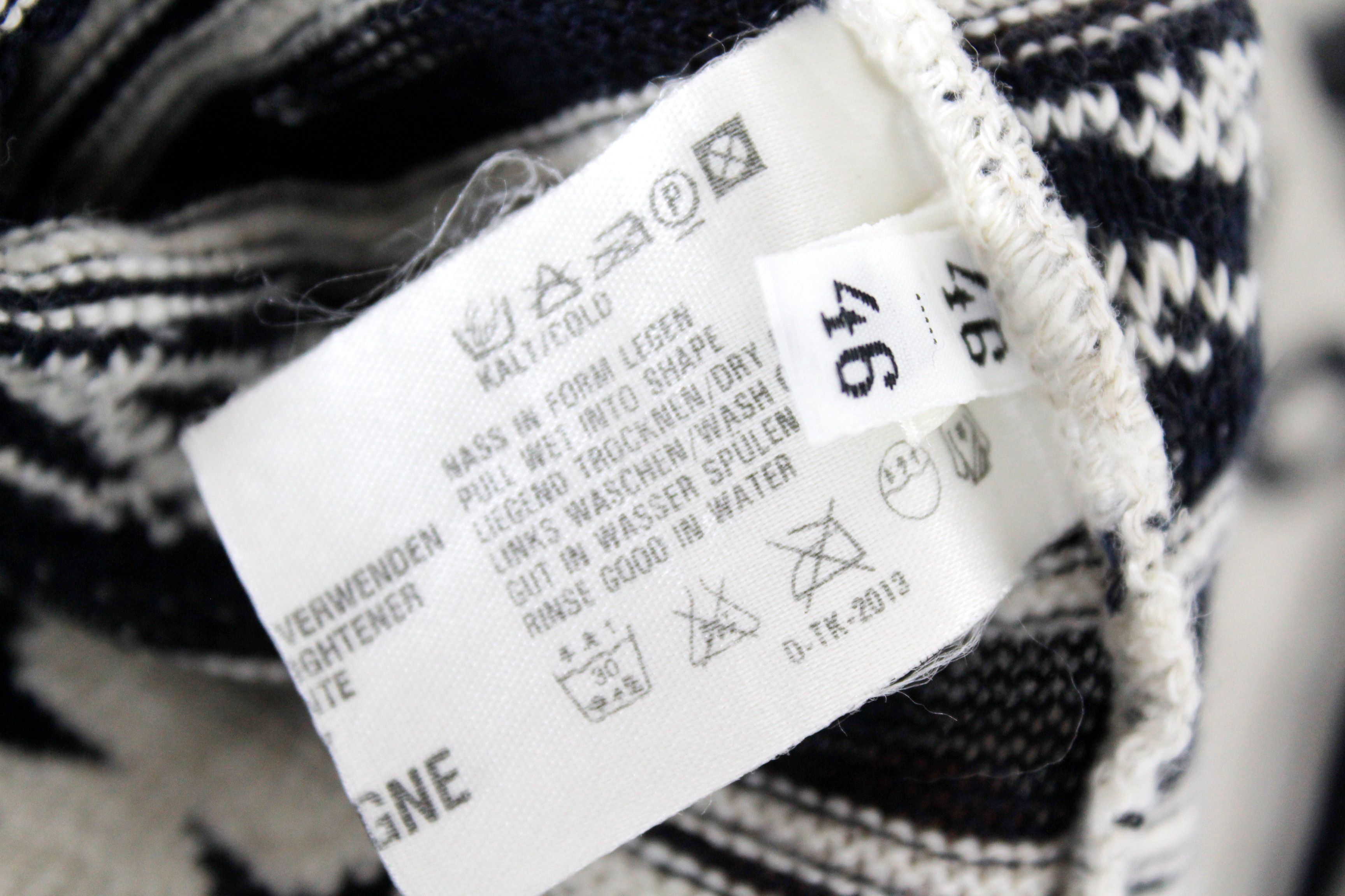 Carlo Colucci × Coogi × Vintage Carlo Colucci Marine Sailor Star Knit Wool Sweater 46 Size US S / EU 44-46 / 1 - 5 Thumbnail