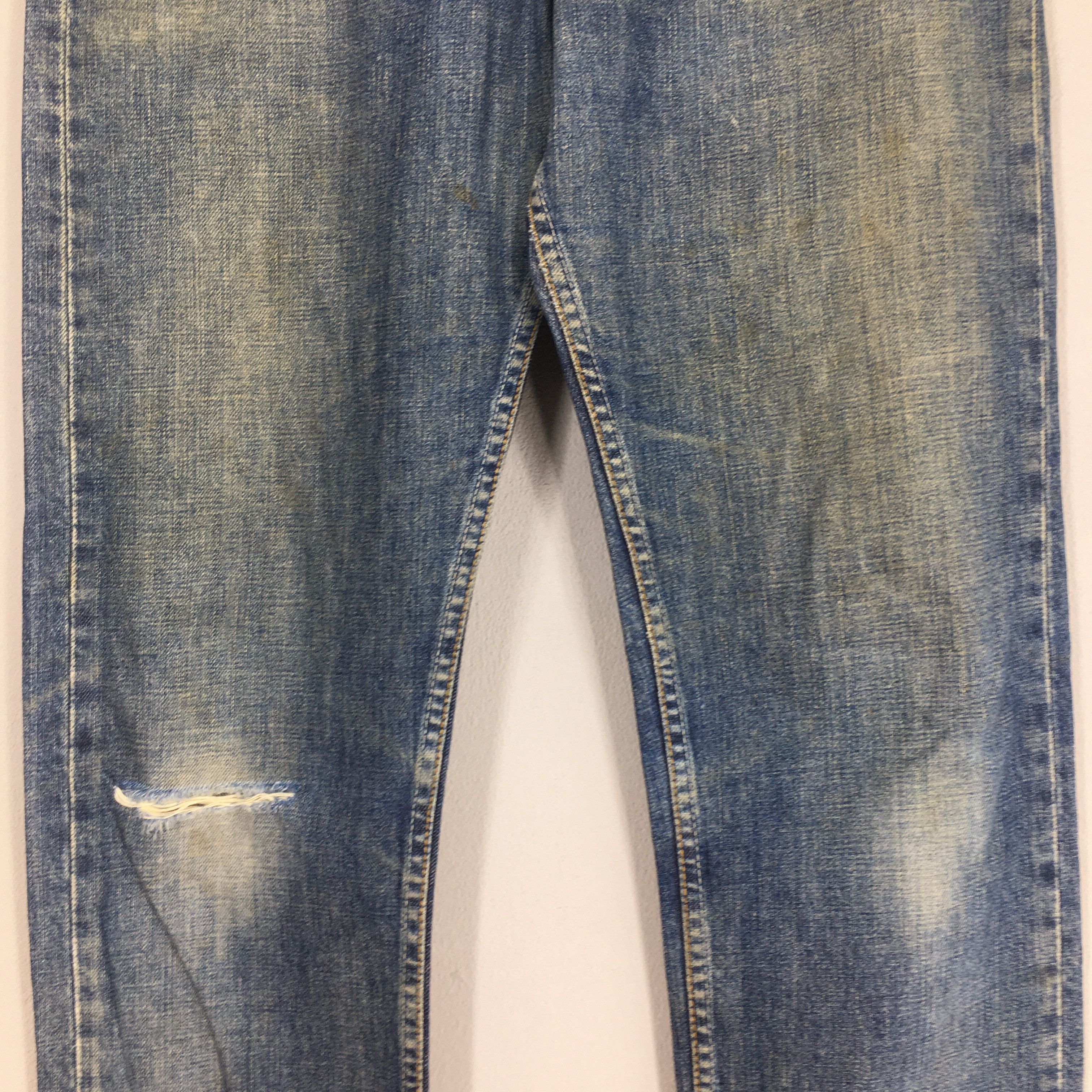 Levi's Size 31x34 Vintage Levis 505 Faded Stonewash Jeans S1952 Size US 31 - 3 Thumbnail