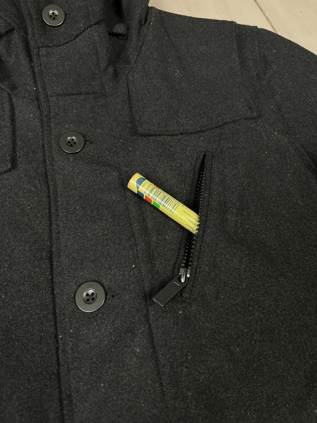 Japanese Brand × semanticdesign Semantic Design Wool Heavy Coat with Hood Size US M / EU 48-50 / 2 - 8 Thumbnail