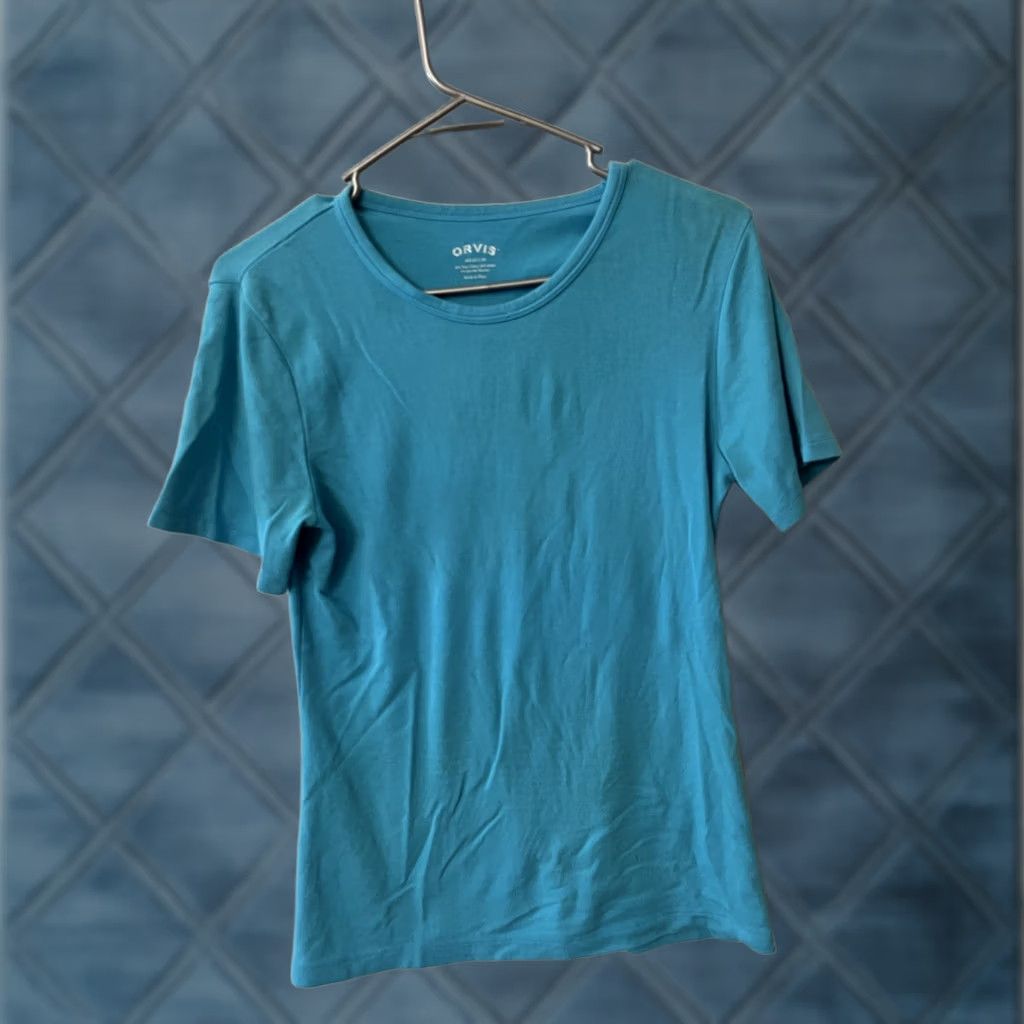 Orvis Orvis Shirt Womens M Classic Fit Pima Modal Stretch Tee Casual Comfortable Blue Size M / US 6-8 / IT 42-44 - 1 Thumbnail
