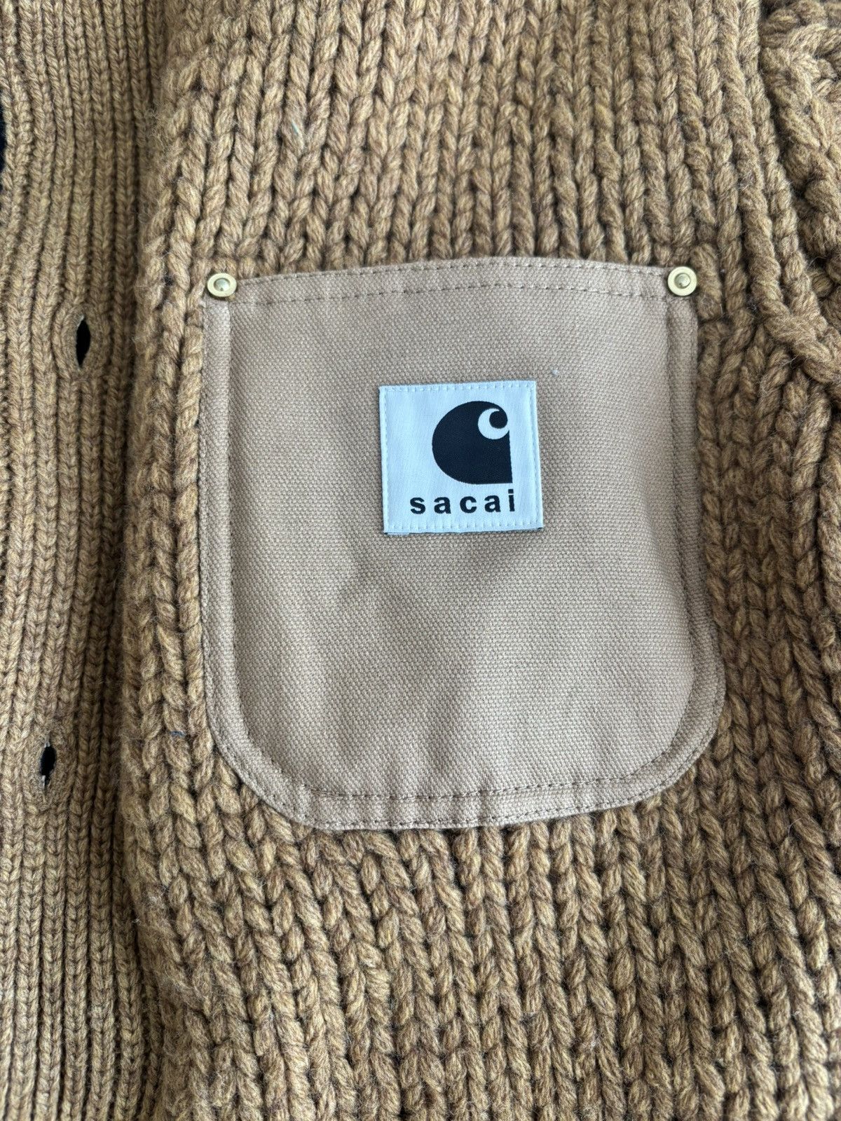 Carhartt × Sacai Carhartt WIP x Sacai Michigan Knit Jacket Size US S / EU 44-46 / 1 - 5 Thumbnail