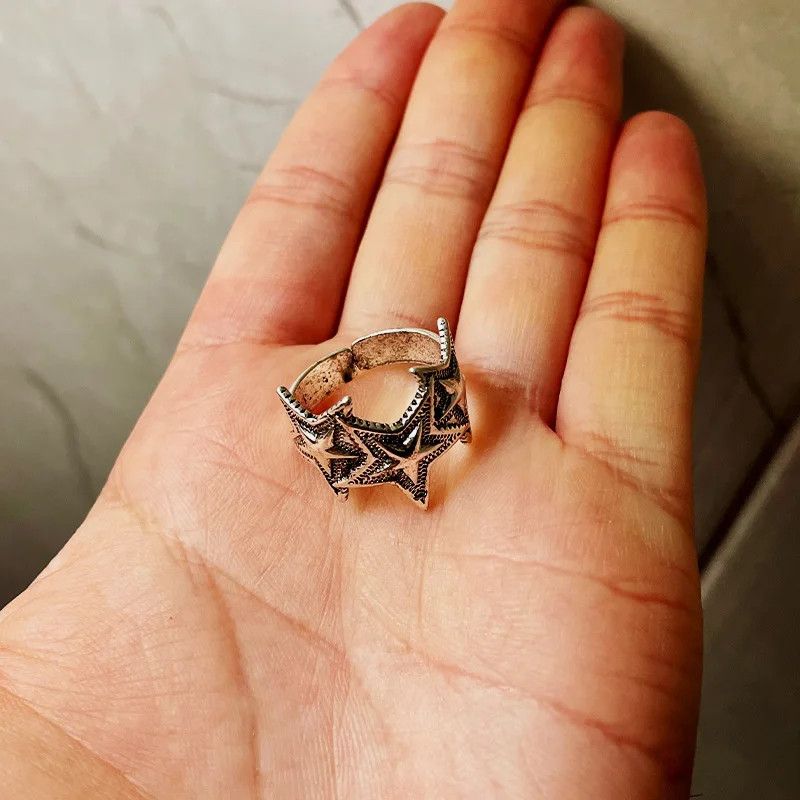 Other Retro Triple Star Ring Size ONE SIZE - 4 Thumbnail