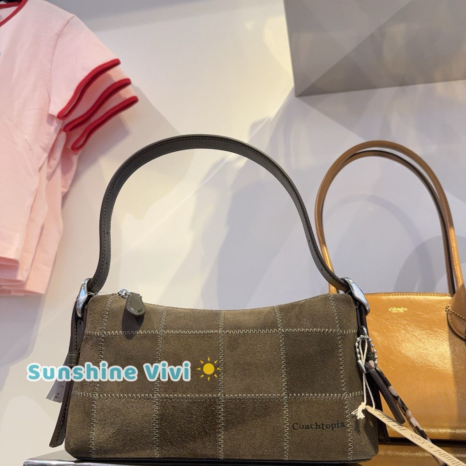 Coach NWT Coach Alter/Ego Small Slouchy Shoulder Bag CEF97 olive Size ONE SIZE - 11 Thumbnail