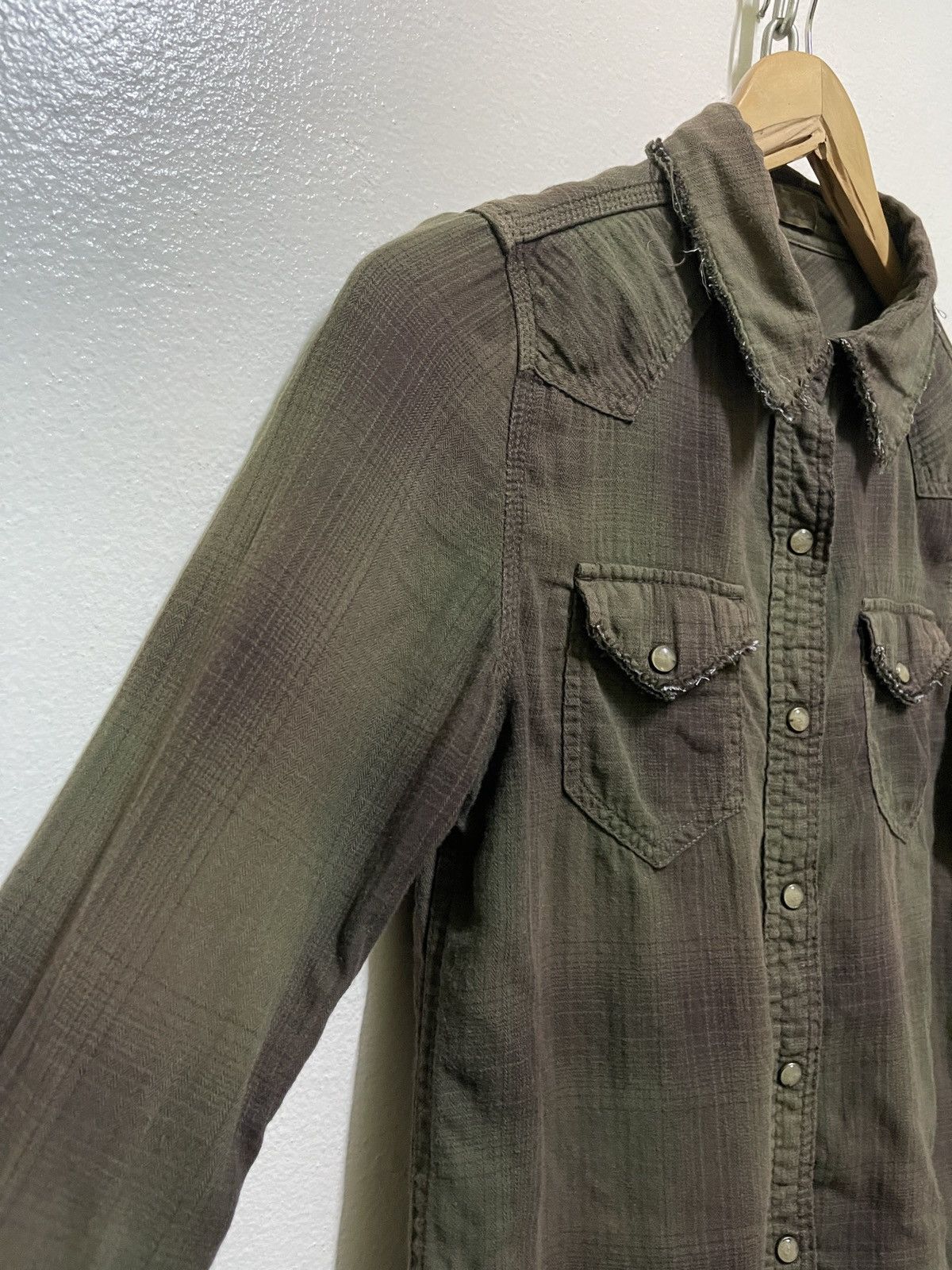 Japanese Brand GOA Western Plaid Shirt Distressed Size US S / EU 44-46 / 1 - 2 Thumbnail