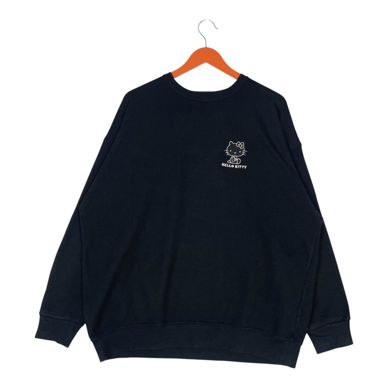 Anime Vintage Hello Kitty Embroided Backhit Logo Sweatshirt Size XL / US 12-14 / IT 48-50 - 4 Thumbnail