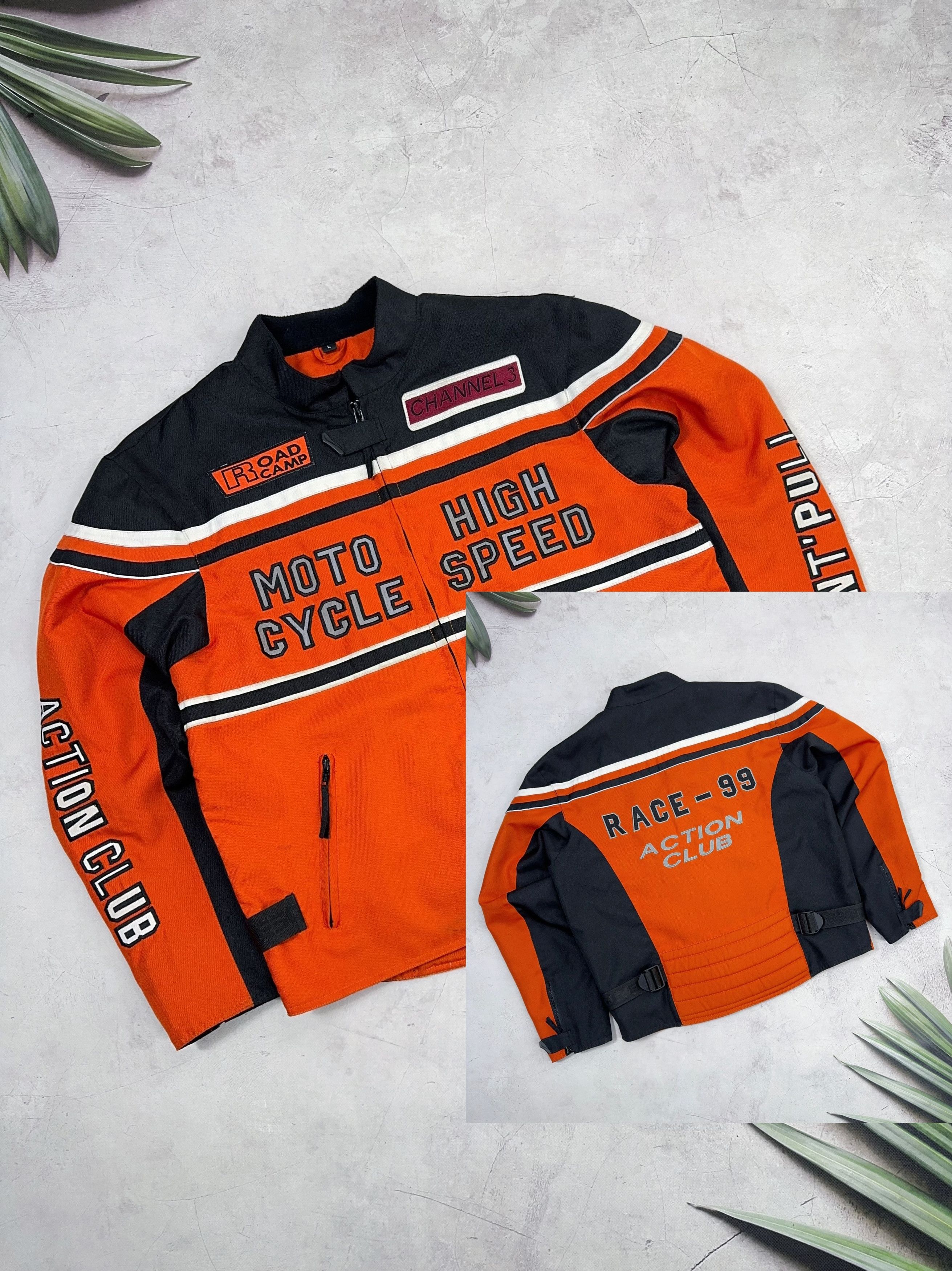 Vintage Moto High Cycle Speed Racing Jacket Road Camp Race-99 Size US L / EU 52-54 / 3 - 1 Thumbnail