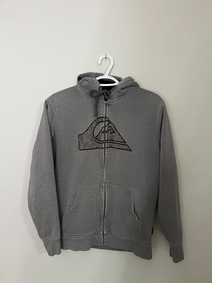 Quiksilver Vintage Y2K Quiksilver zip up hoodie sherpa lined jacket Size US S / EU 44-46 / 1 - 1 Thumbnail