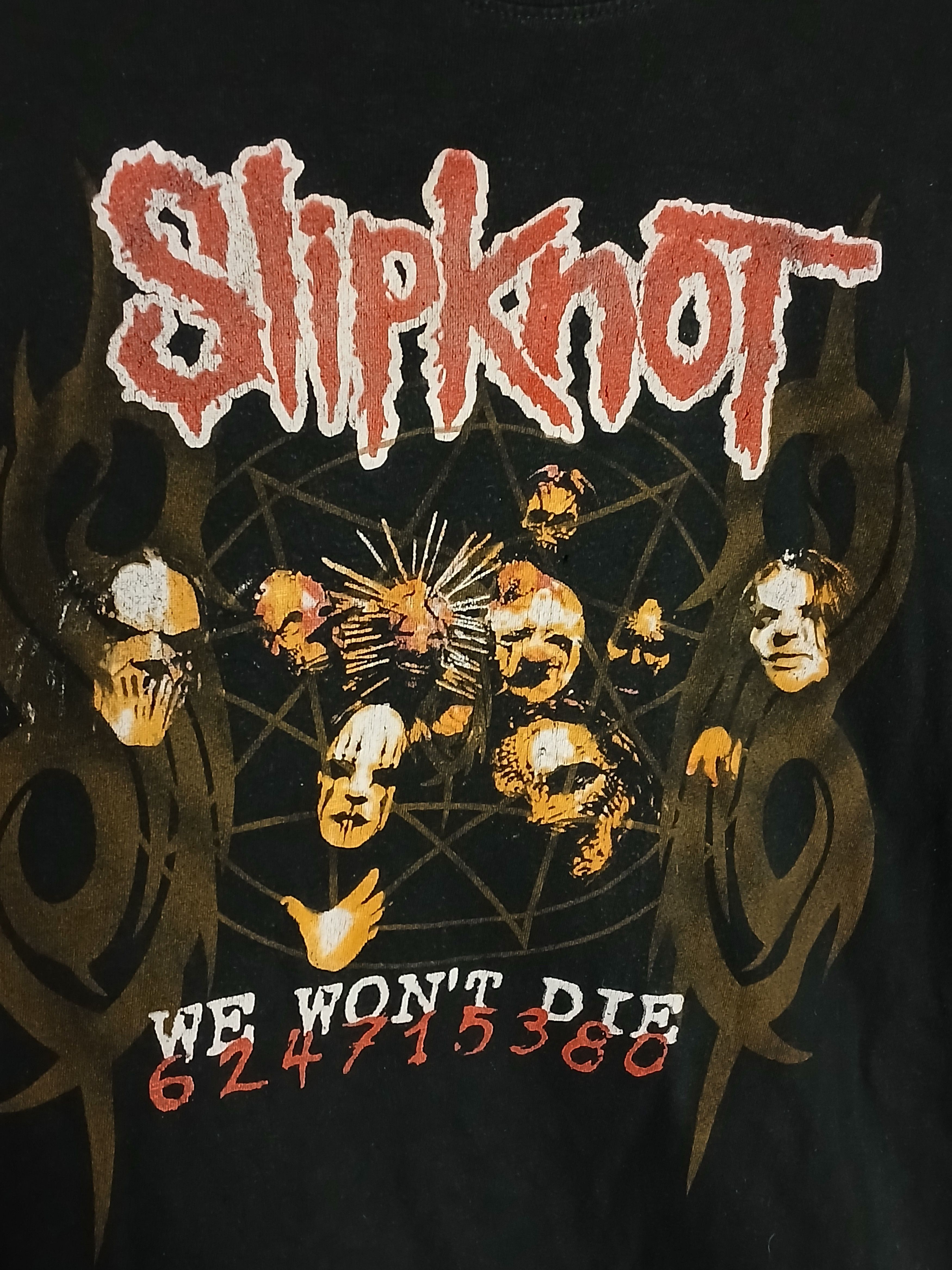 Band Tees × Slipknot × Vintage Vintage Slipknot We Won't Die T-Shirt Size US M / EU 48-50 / 2 - 3 Thumbnail