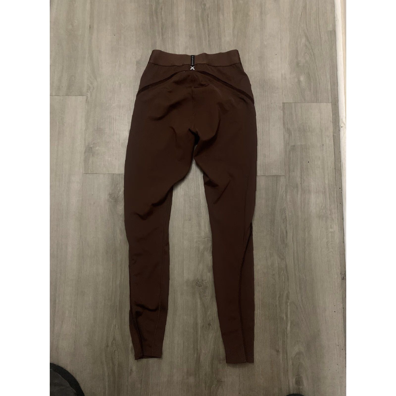Vintage Savage X Fenty Flow High-Waist Trimmed Brown Women's Leggings M Brown Leggings Women Medium Size 32" / US 10 / IT 46 - 5 Thumbnail