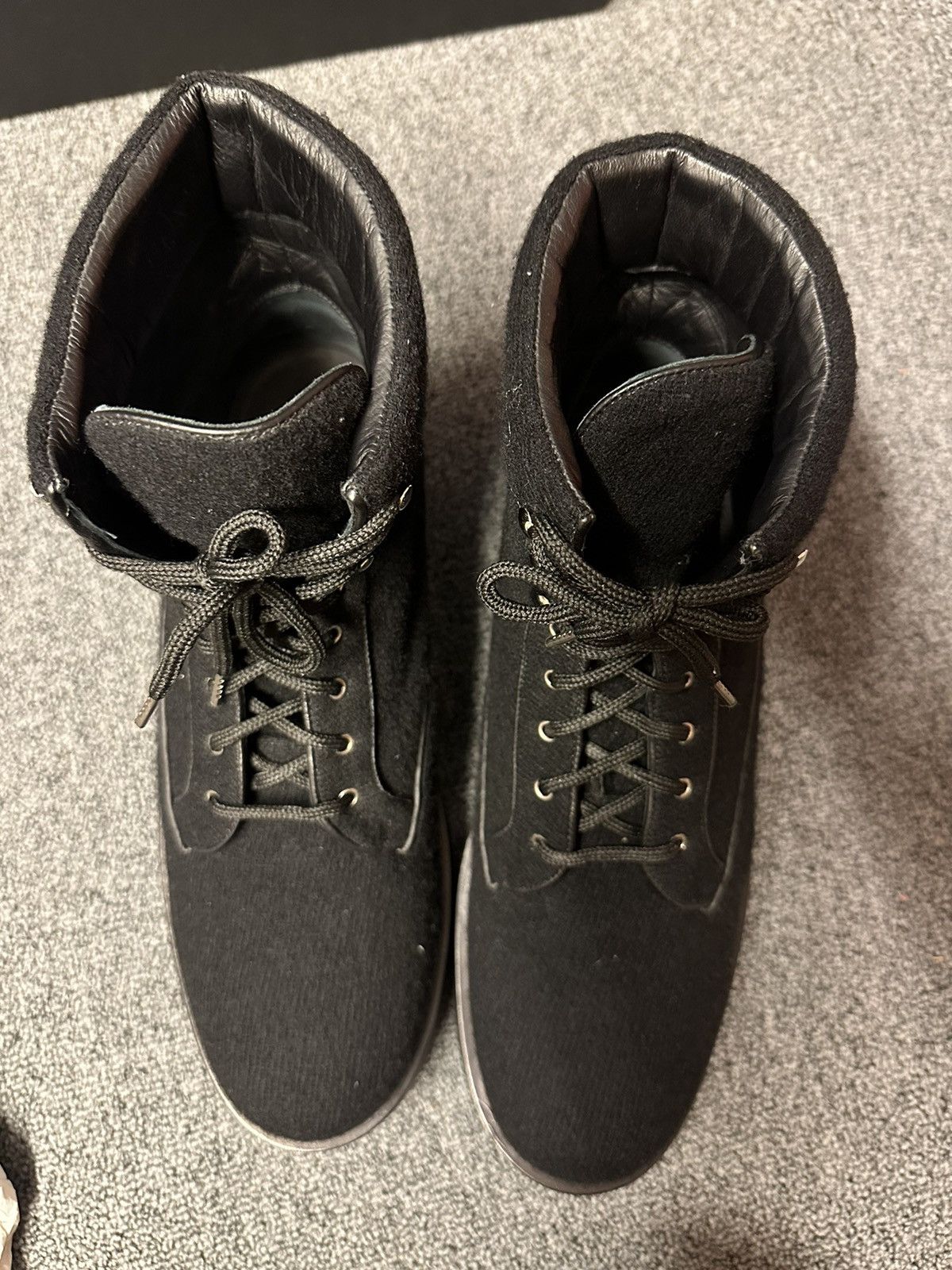 Chanel Chanel 2016 Wool Ankle Lace-Up Boots Size US 12 / EU 45 - 13 Thumbnail