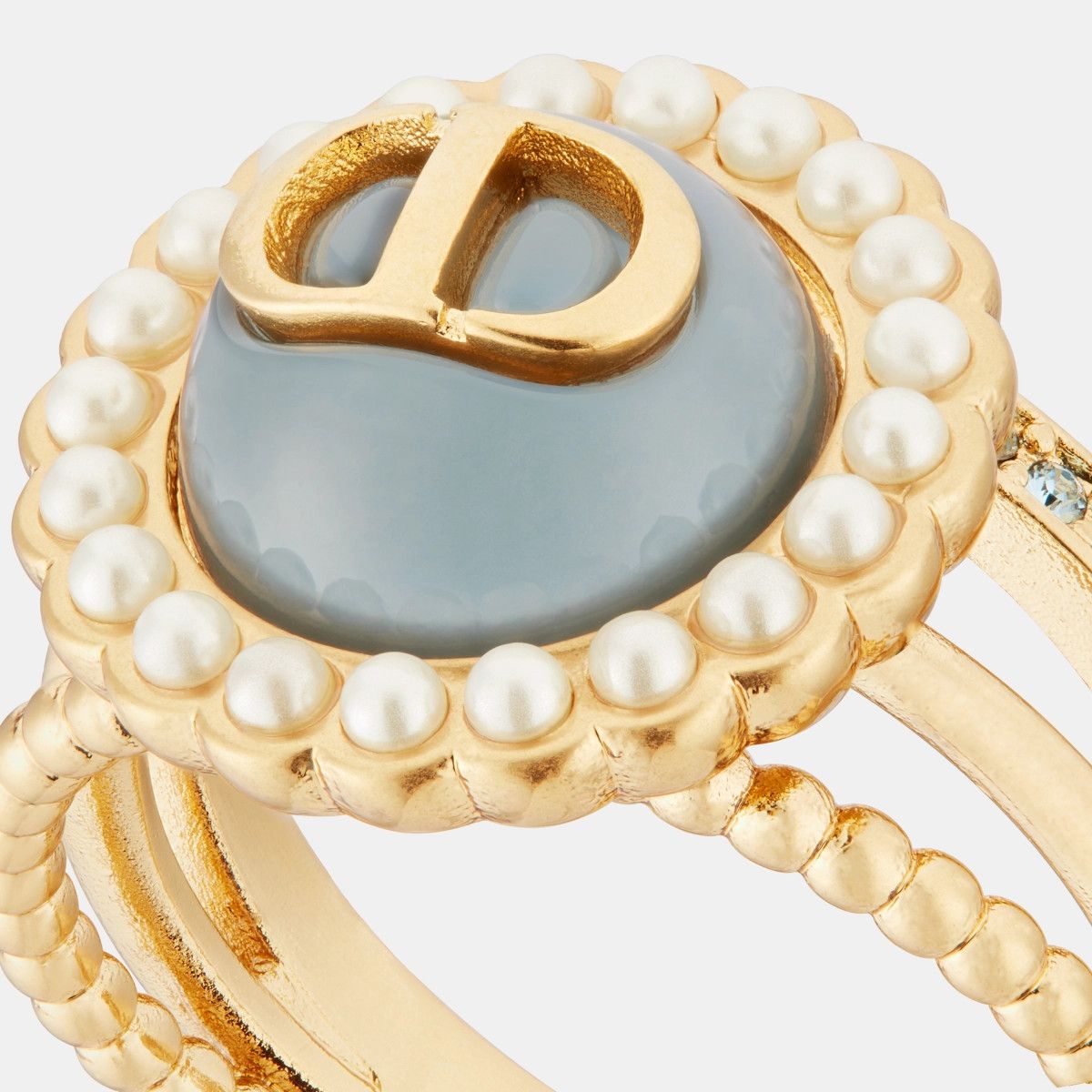 Dior o1bcso1str0126 Size:OS/Petit Cd Barque Ring in Golden Size ONE SIZE - 4 Thumbnail