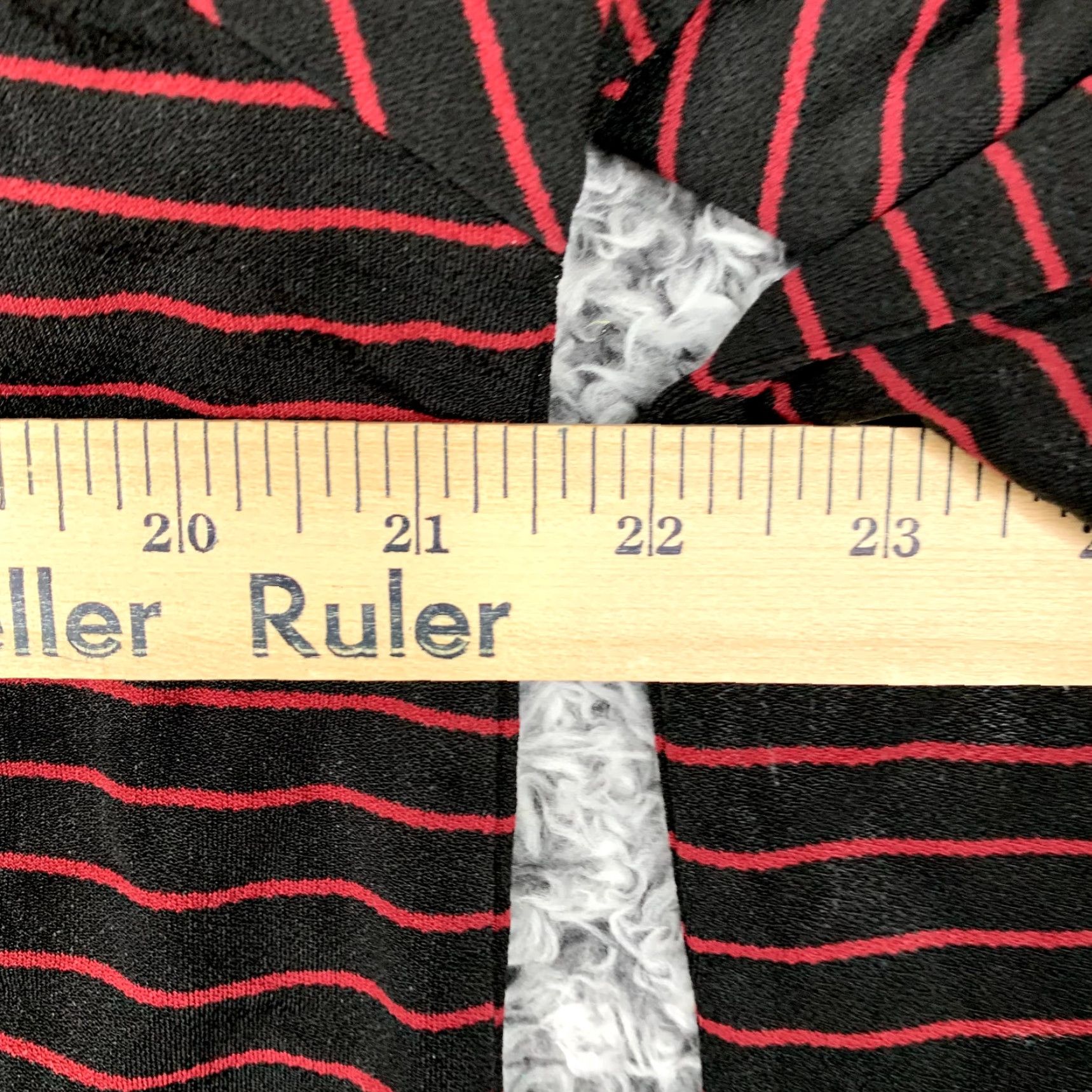 Vintage VTG Carole Little Shirt Womens Large Black Red Stripe Mother of Pearl Button USA Dressy Bohemian 90s Style Blouse Women Size L / US 10 / IT 46 - 6 Thumbnail