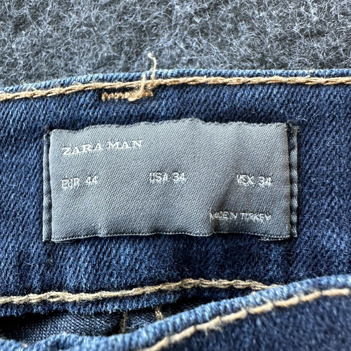 Zara Zara Man Slim Patchwork Denim D631 Size US 32 / EU 48 - 12 Thumbnail