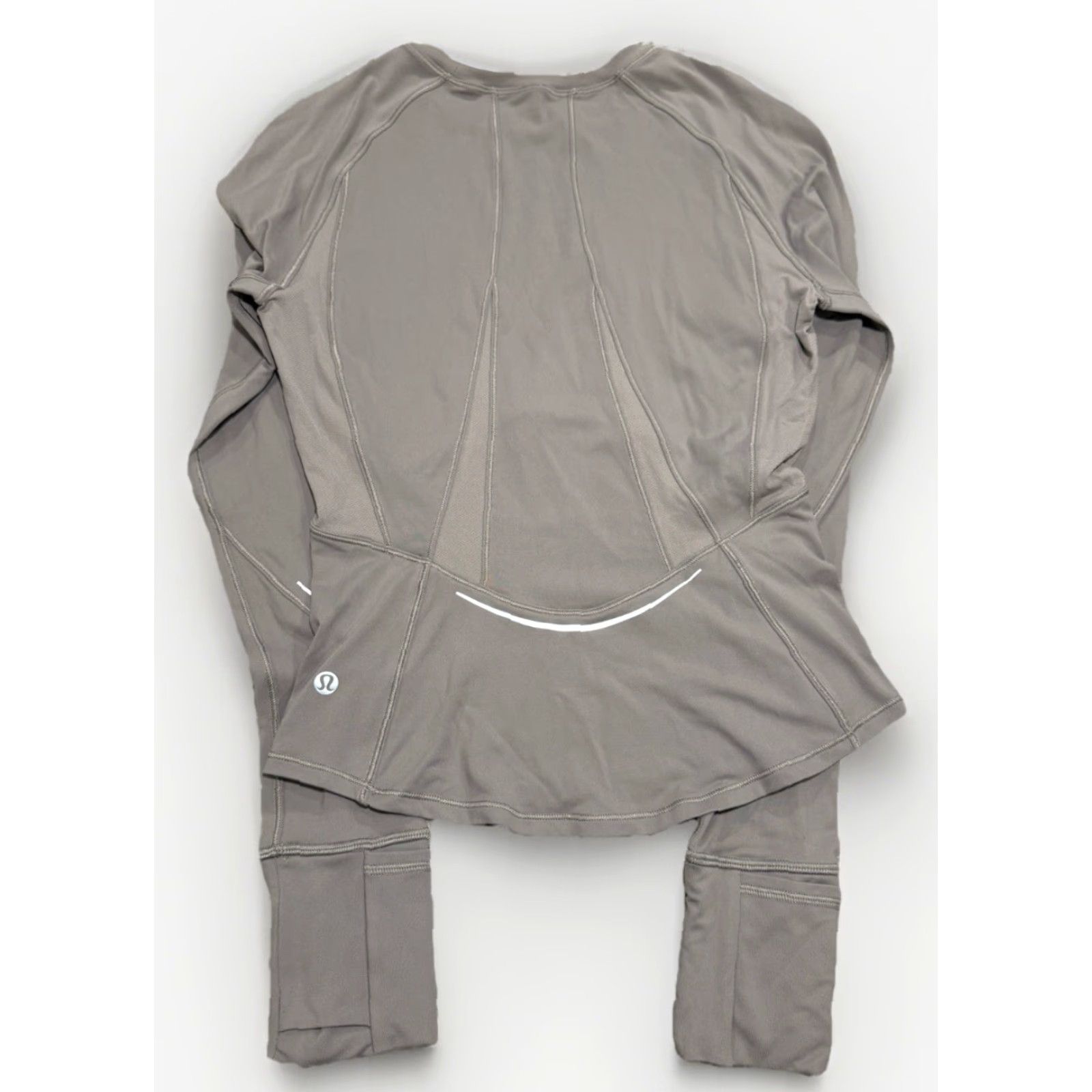 Lululemon LULULEMON Rulu Reflective Running Long Sleeve Shirt Gull Gray Women’s XXS Moisture Wicking Quick Dry Stretch Size XXS / US 00 / IT 34 - 5 Thumbnail