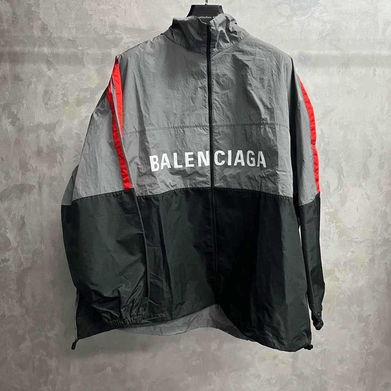 Balenciaga Balenciaga Gray Logo Zip High Neck Jacket Size US M / EU 48-50 / 2 - 1 Thumbnail