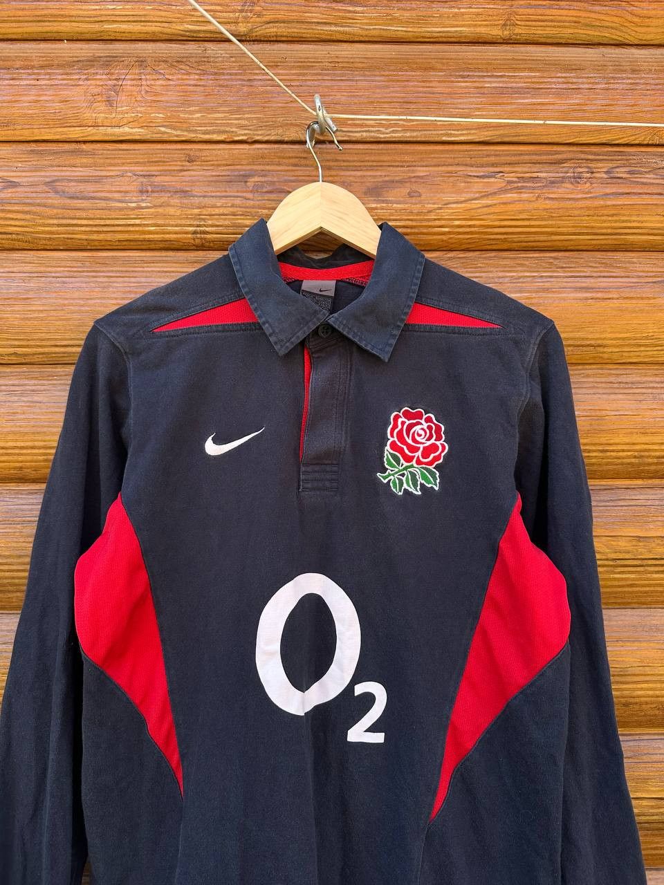 Nike Vintage Nike England Rugby Union Jersey Long Sleeve Size US M / EU 48-50 / 2 - 2 Thumbnail